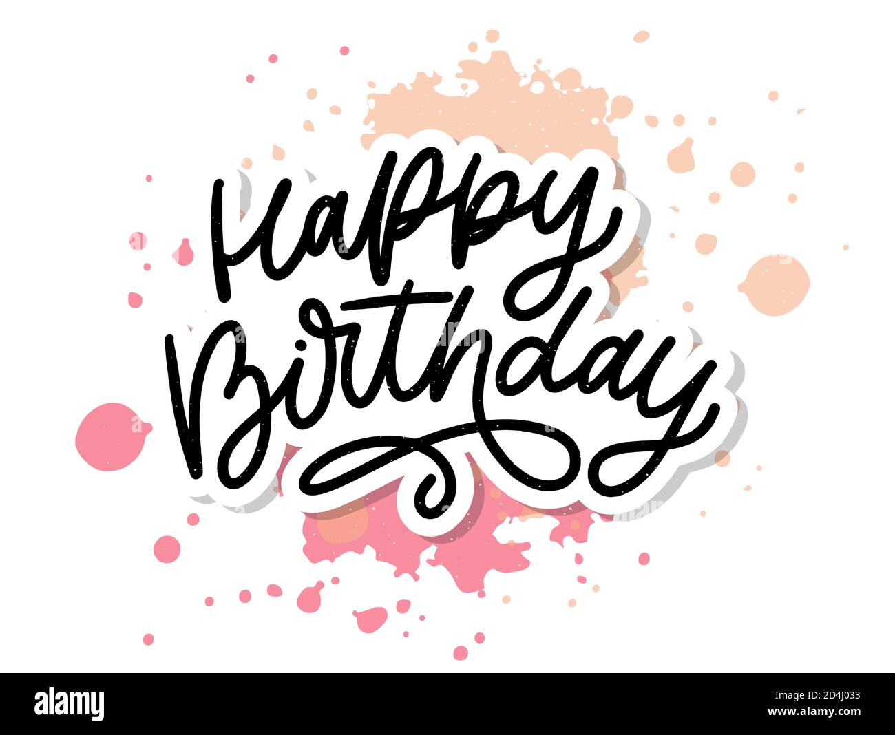 Happy Birthday Kalligraphie