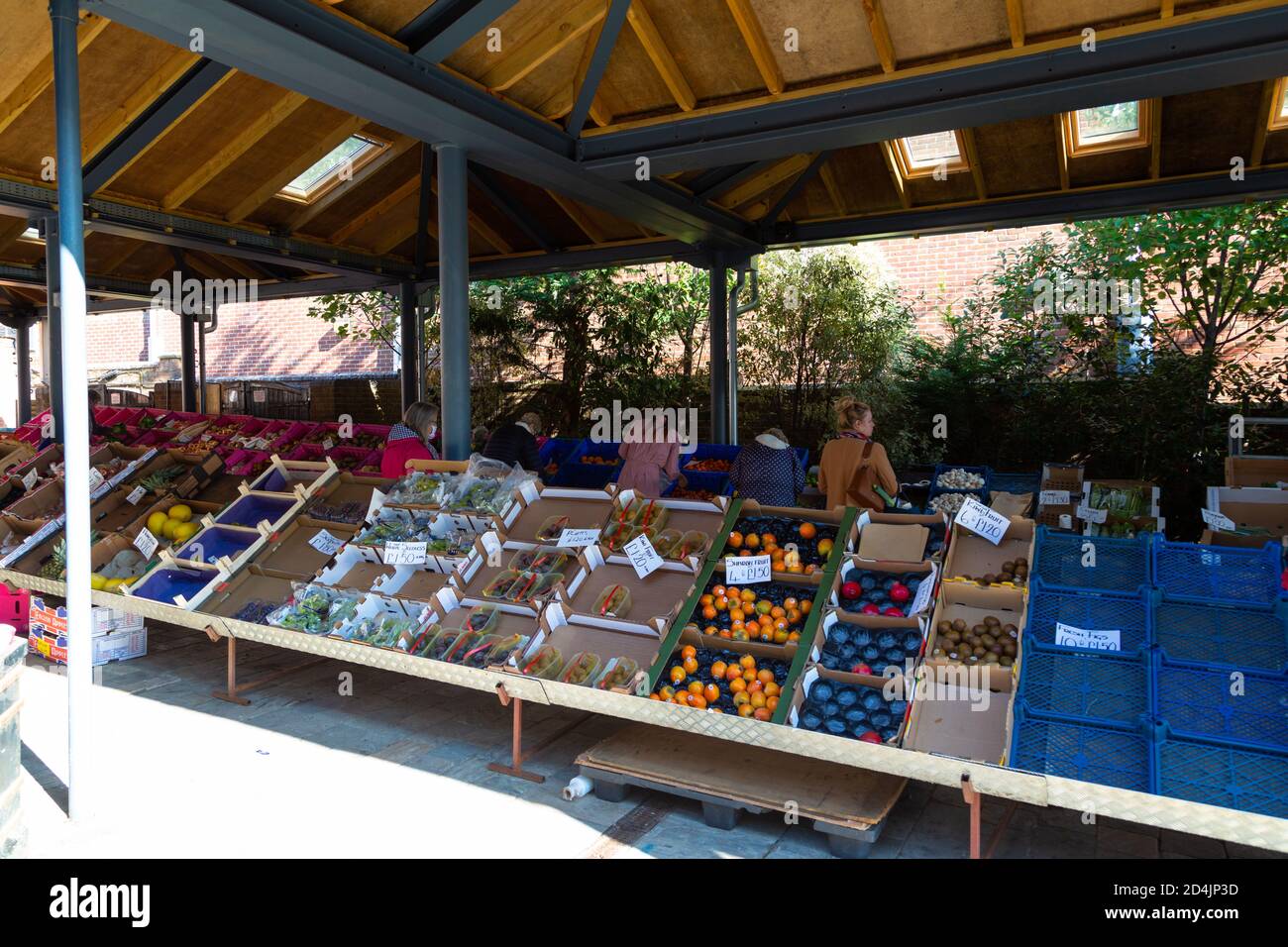 Obst- und Gemüsestall, tenterden, kent, großbritannien Stockfoto