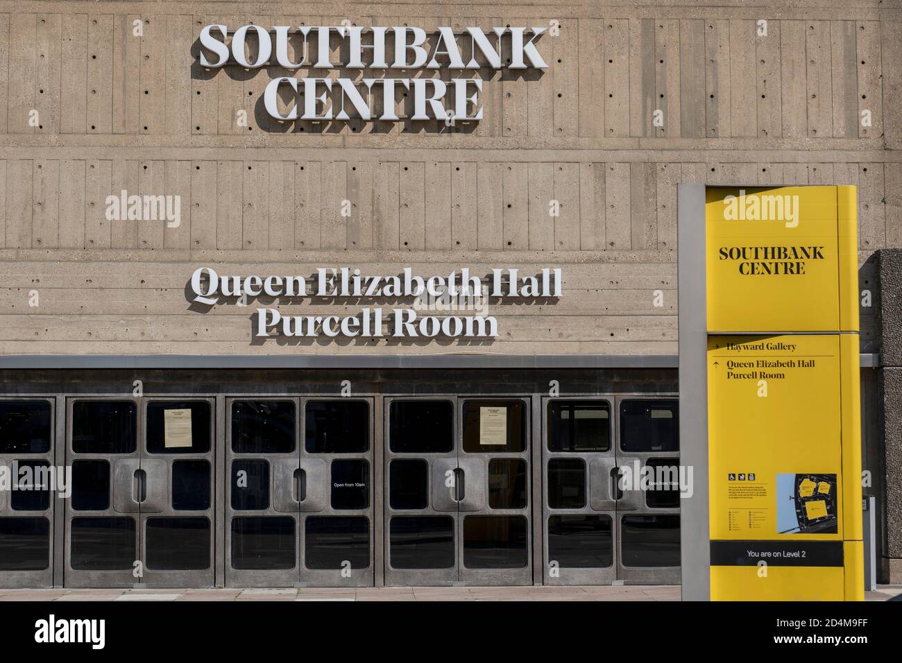 Die Queen Elizabeth Hall im Southbank Centre am 14. September 2020 auf der South Bank im Vereinigten Königreich. Foto von Sam Mellish Stockfoto