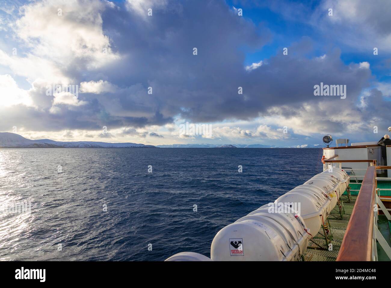 Wunderschöne Landschaften rund um Hammerfest in Nordnorwegen Stockfoto