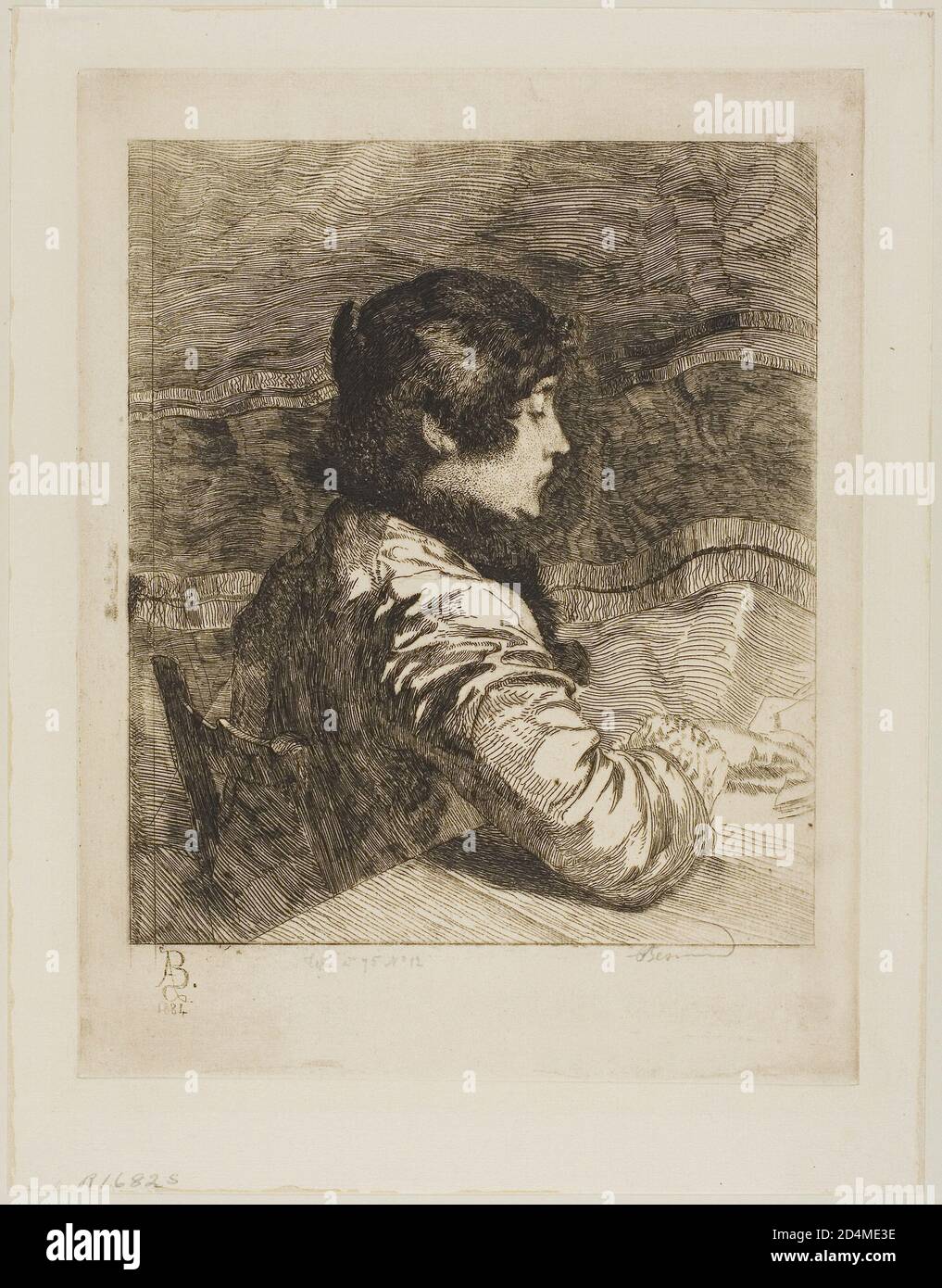Kunst des 19. Jahrhunderts - Madame Besnard; Datum: 1884 - Albert Besnard - Französisch; 1849-1934 Stockfoto