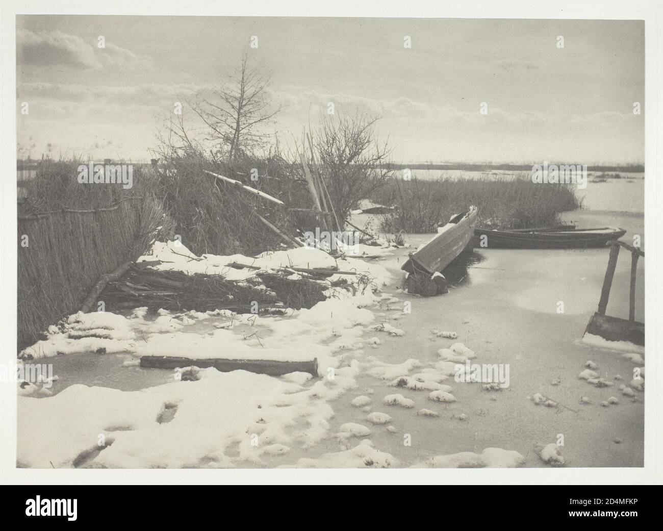 „Platindruck; pl. XIV aus dem Album ''Life and Landscape on the Norfolk Broads'' (- Datum: 1886; ); Auflage: 200' Stockfoto