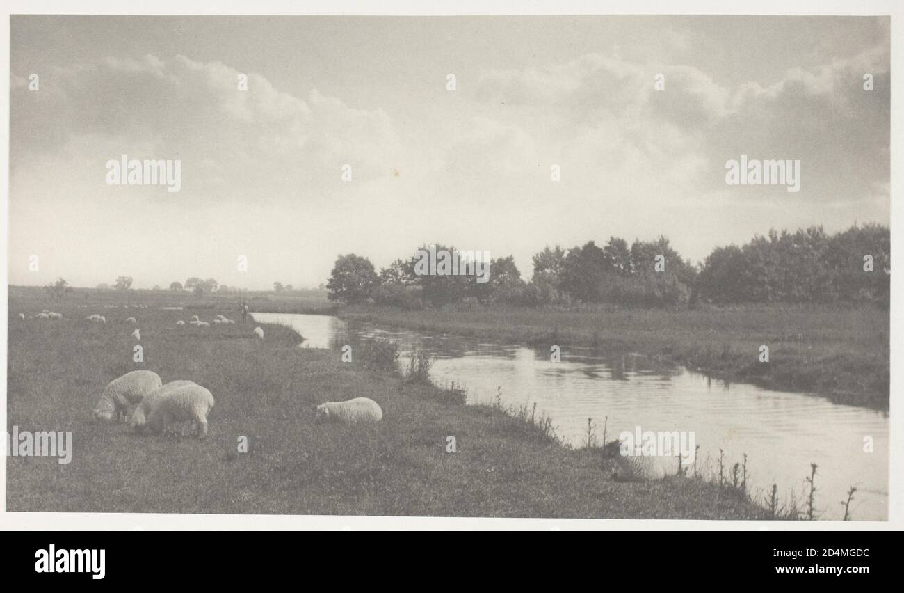 'Platindruck; Frontispiz aus dem Album ''Life and Landscape on the Norfolk Broads'' (- Datum: 1886; ); Auflage: 200' Stockfoto