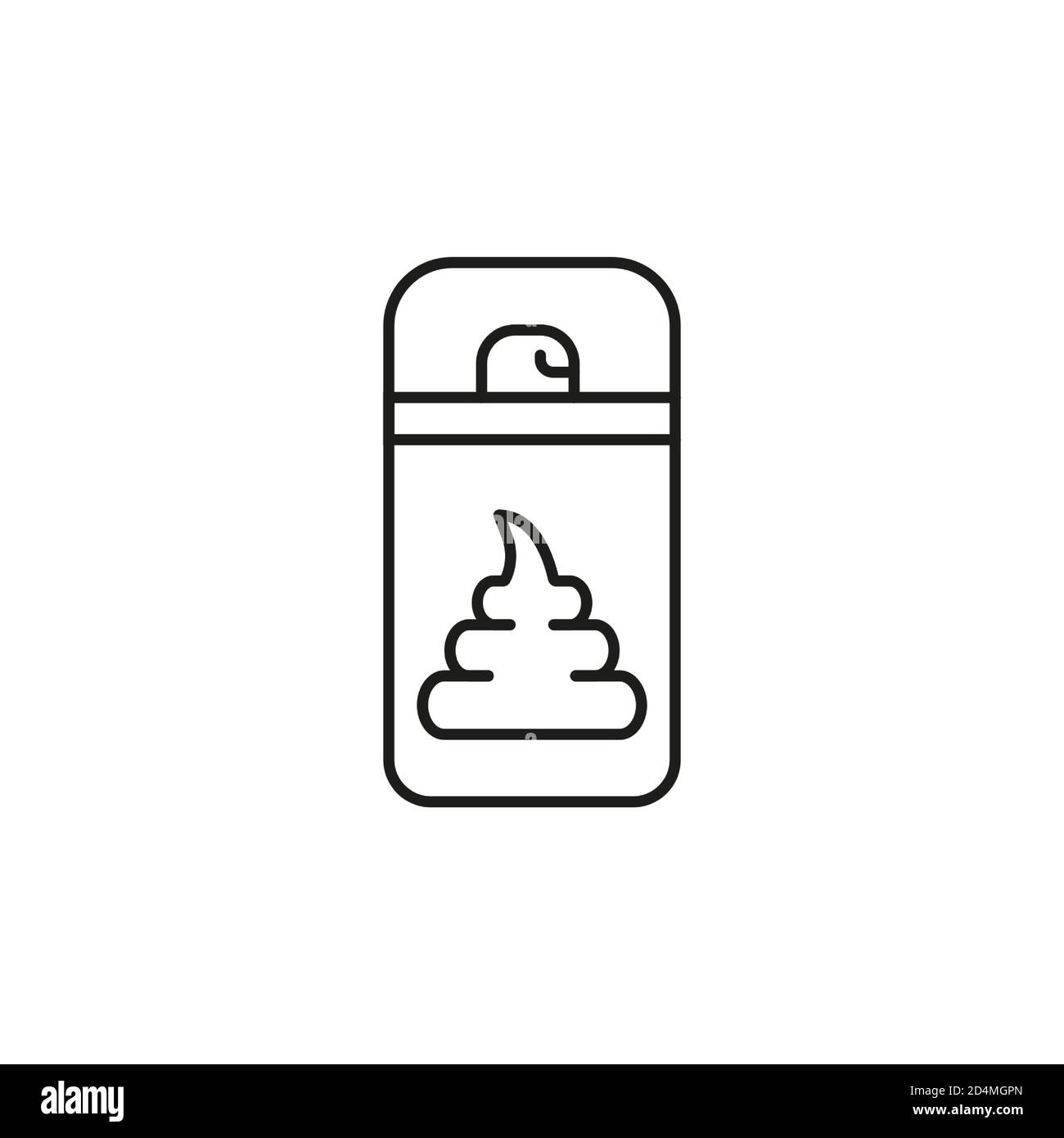 Rasiercreme Icon Element des Barbershop Icon für mobile Konzept und Web-Apps. Thin Line Rasiercreme Symbol kann für Web und mobile verwendet werden. Premium Stock Vektor