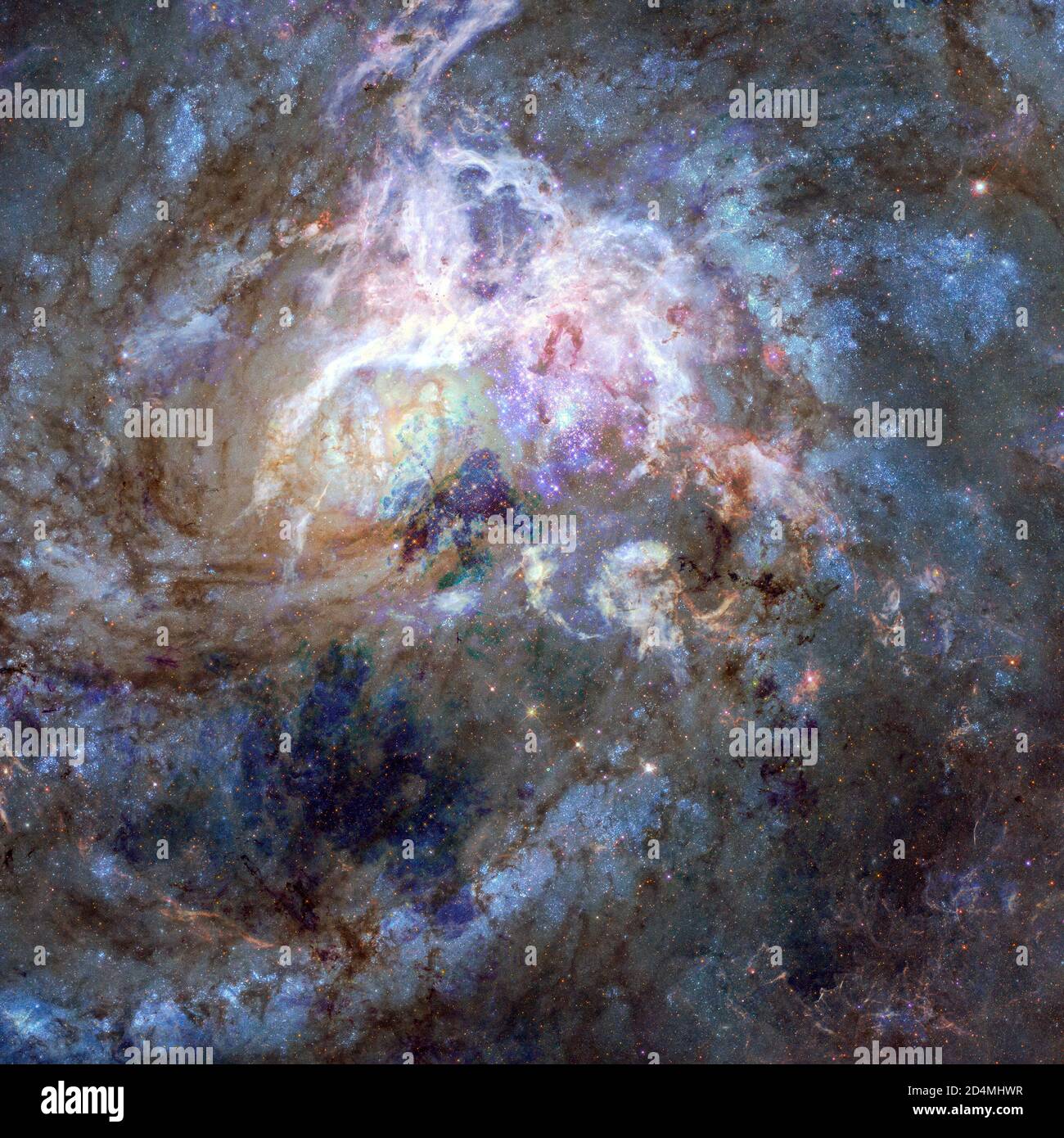 Tiefe Räume. Elemente dieses Bildes, die von der NASA bereitgestellt wurden. Stockfoto