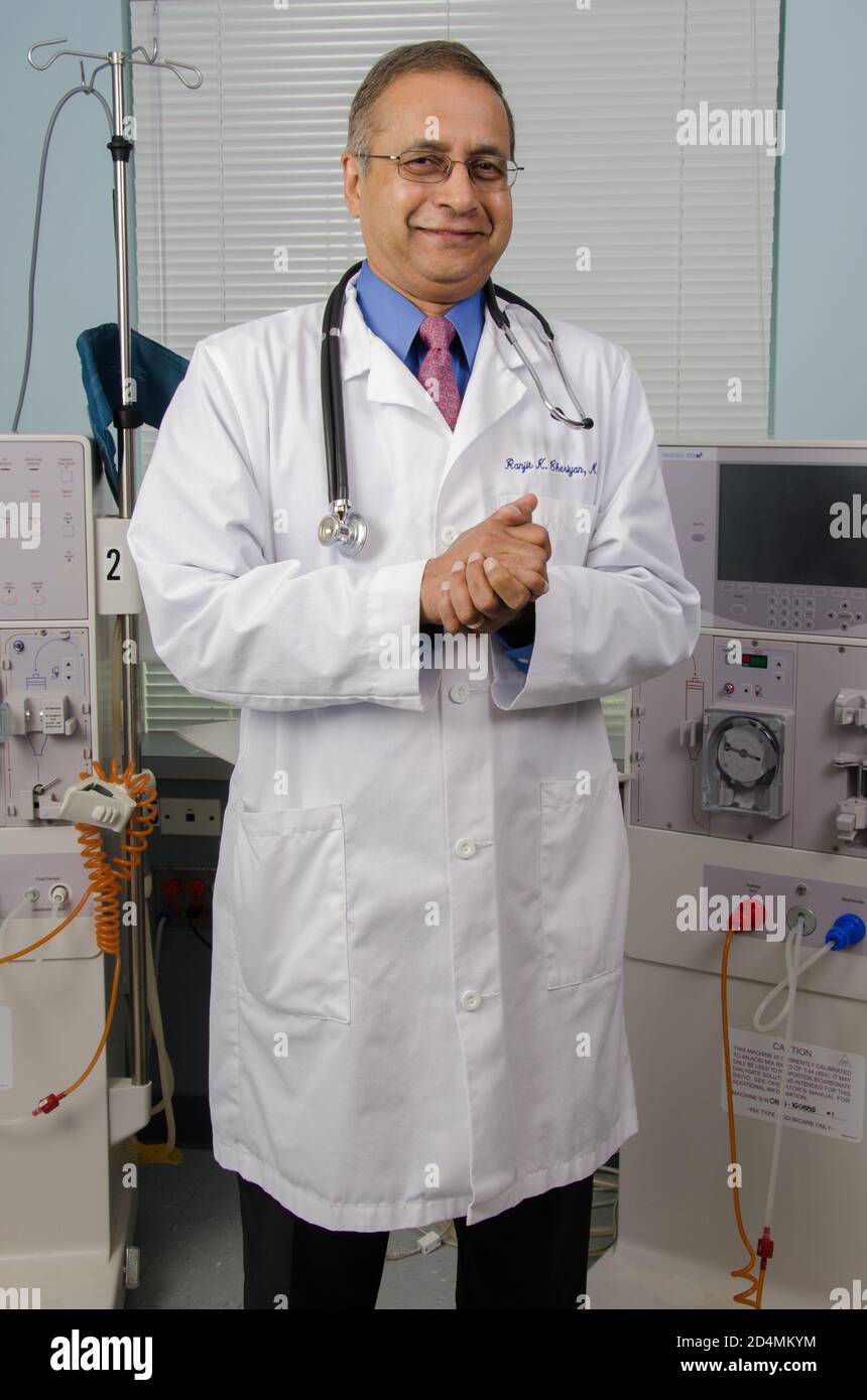 Arzt posiert für Fotos Stockfoto