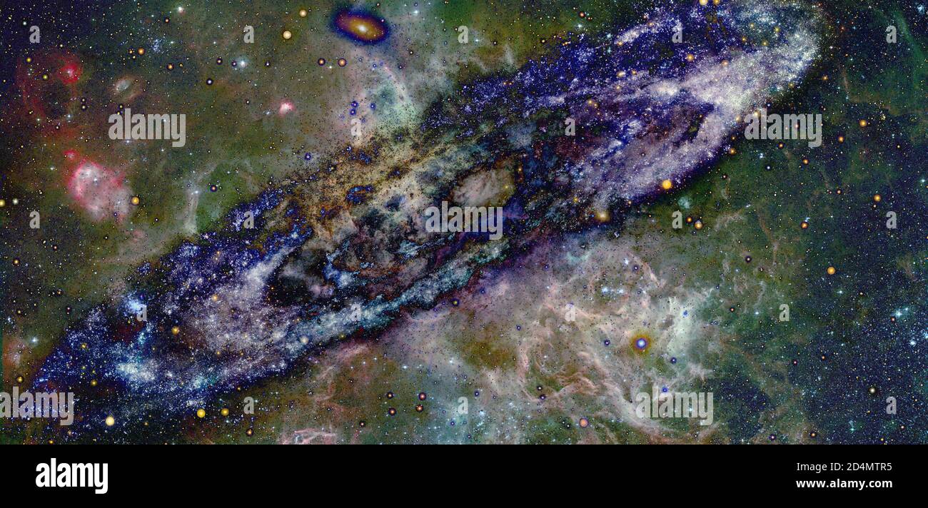 Nebel und Sternen im Weltraum. Elemente dieses Bildes, eingerichtet von der NASA Stockfoto
