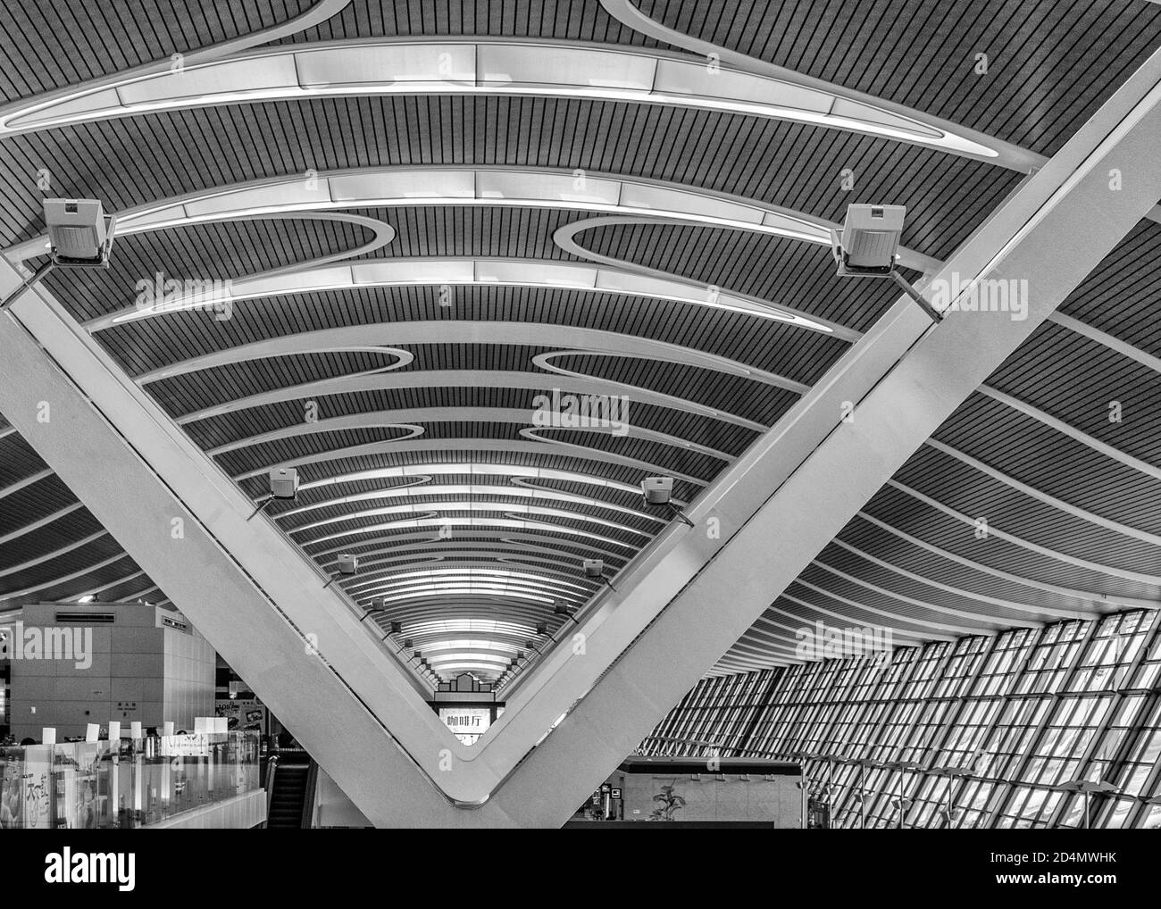 Februar 16 2012 Flughafen Shanghai Pudong (IATA: PVG, ICAO: ZSPD) Stockfoto