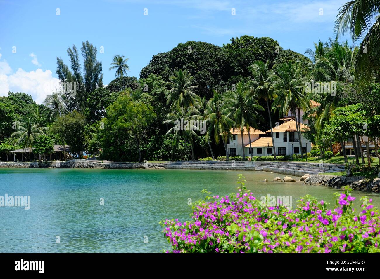 Indonesia Batam - Marina Küste in in Nongsa Resorts Stockfoto