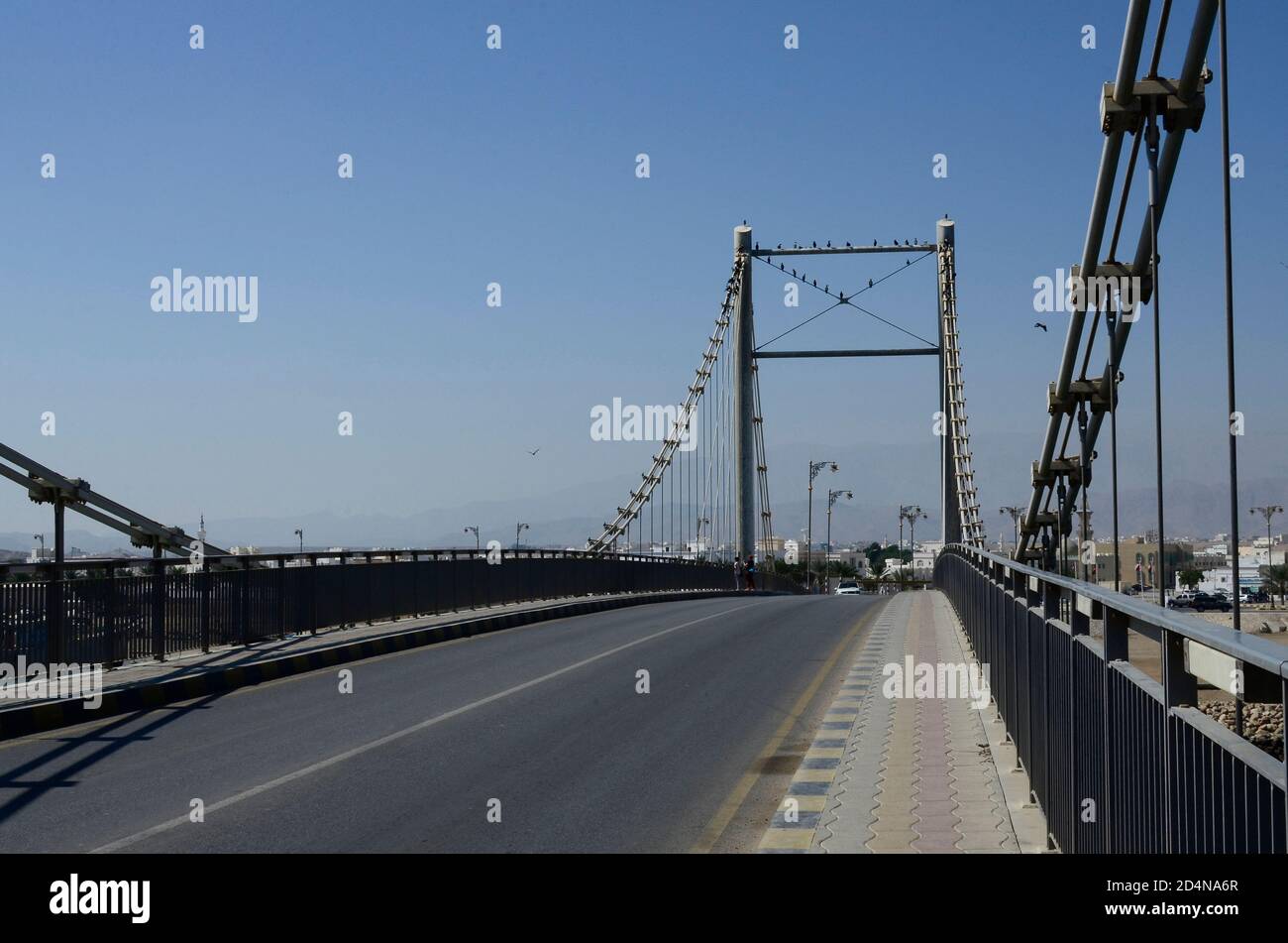 Khor Al Batah Brücke in Sur Oman. Stockfoto