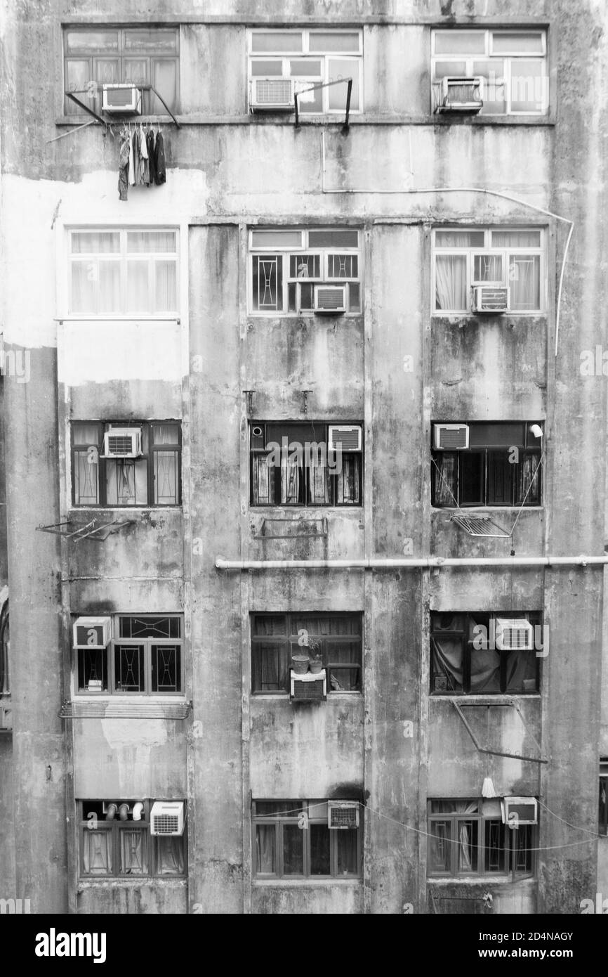 Hong Kong Street Building Architecture Stockfoto