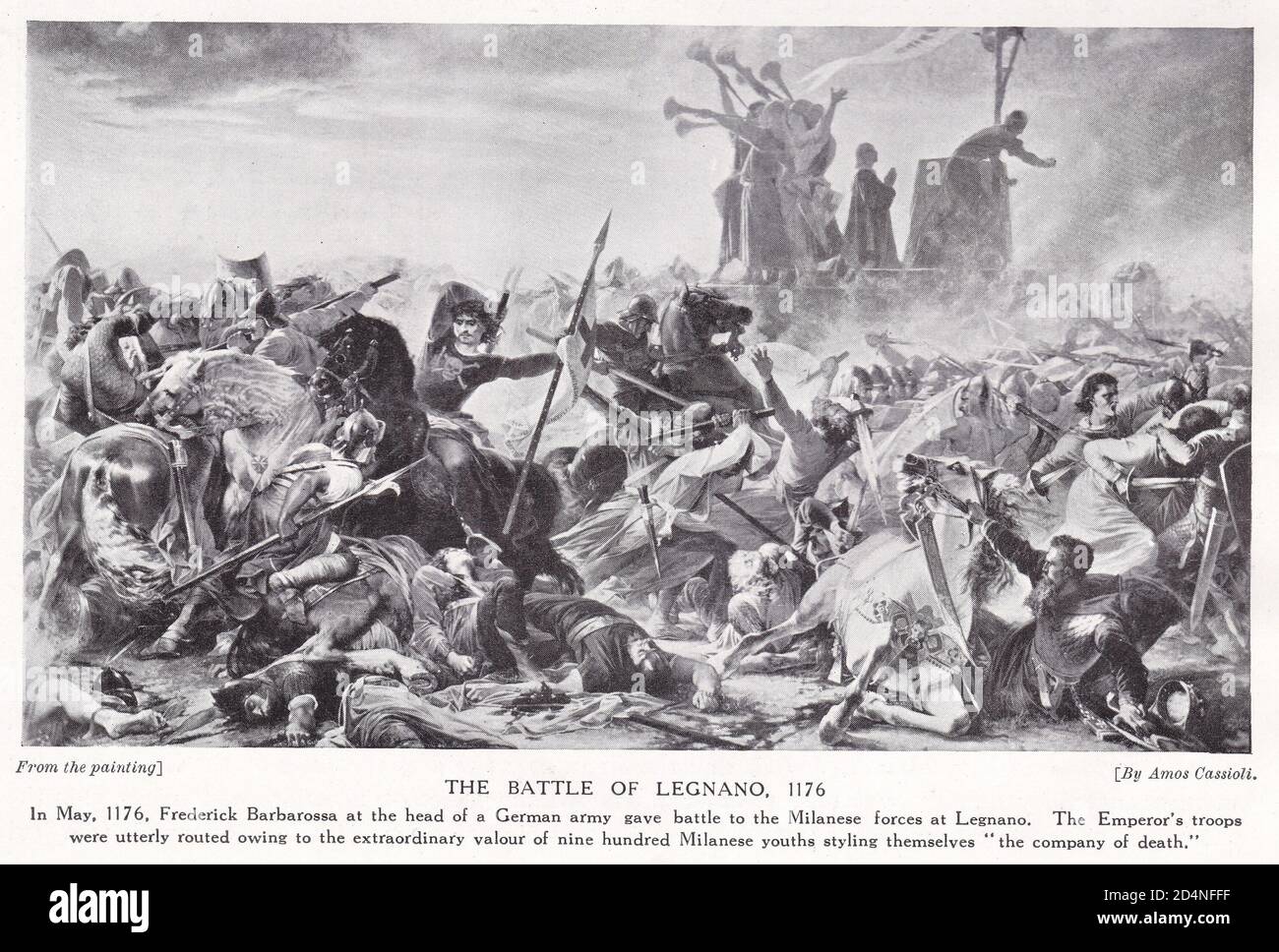 Die Schlacht von Legnano 1176 Stockfoto