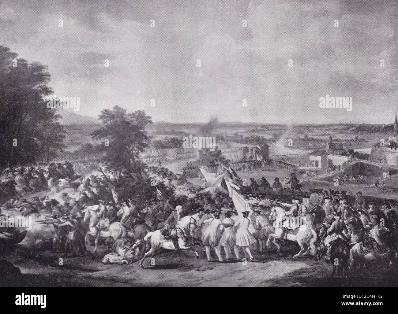 Die Schlacht von Guastalla Stockfoto