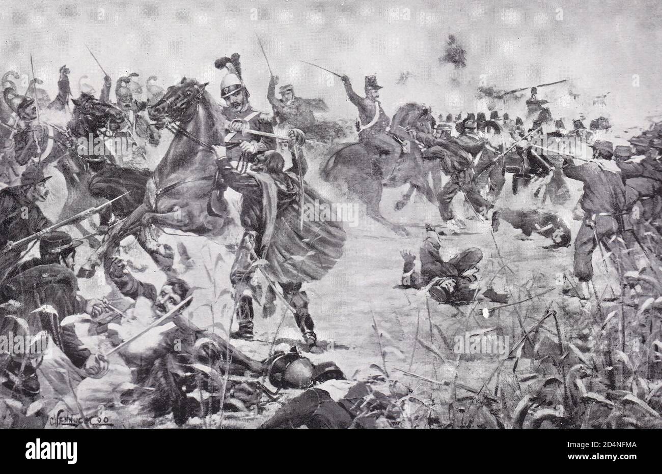 Die Schlacht von Milazzo 1860 Stockfoto