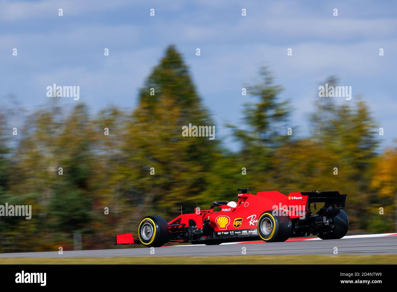 Nurburg, Deutschland. Oktober 2020. Nürburgring, 10. Oktober 2020, 05 VETTEL Sebastian (ger), Scuderia Ferrari SF1000, Aktion während der Formel 1 Aramco Grosser Preis der Eifel 2020, Eifel Grand Prix, vom 9. Bis 11. Oktober 2020 auf dem N.rburgring, in N.rburg, Deutschland - Foto Antonin Vincent DPPI während der Formel 1 Aramco Grosser Preis der Eifel 2020, Eifel Grand Prix - Formel 1 Meisterschaft - Credit: LM Credit: LPS/ZUMA Wire/Alamy Live News Stockfoto