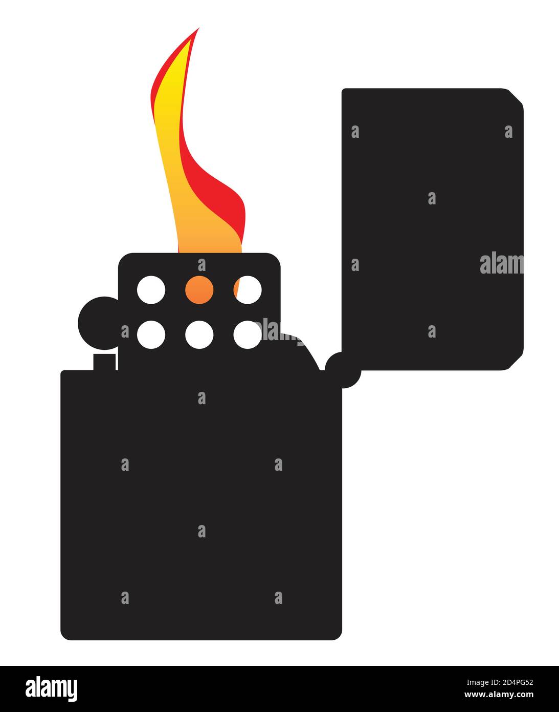 Feuerzeug öffnen Stock-Vektorgrafiken kaufen - Alamy