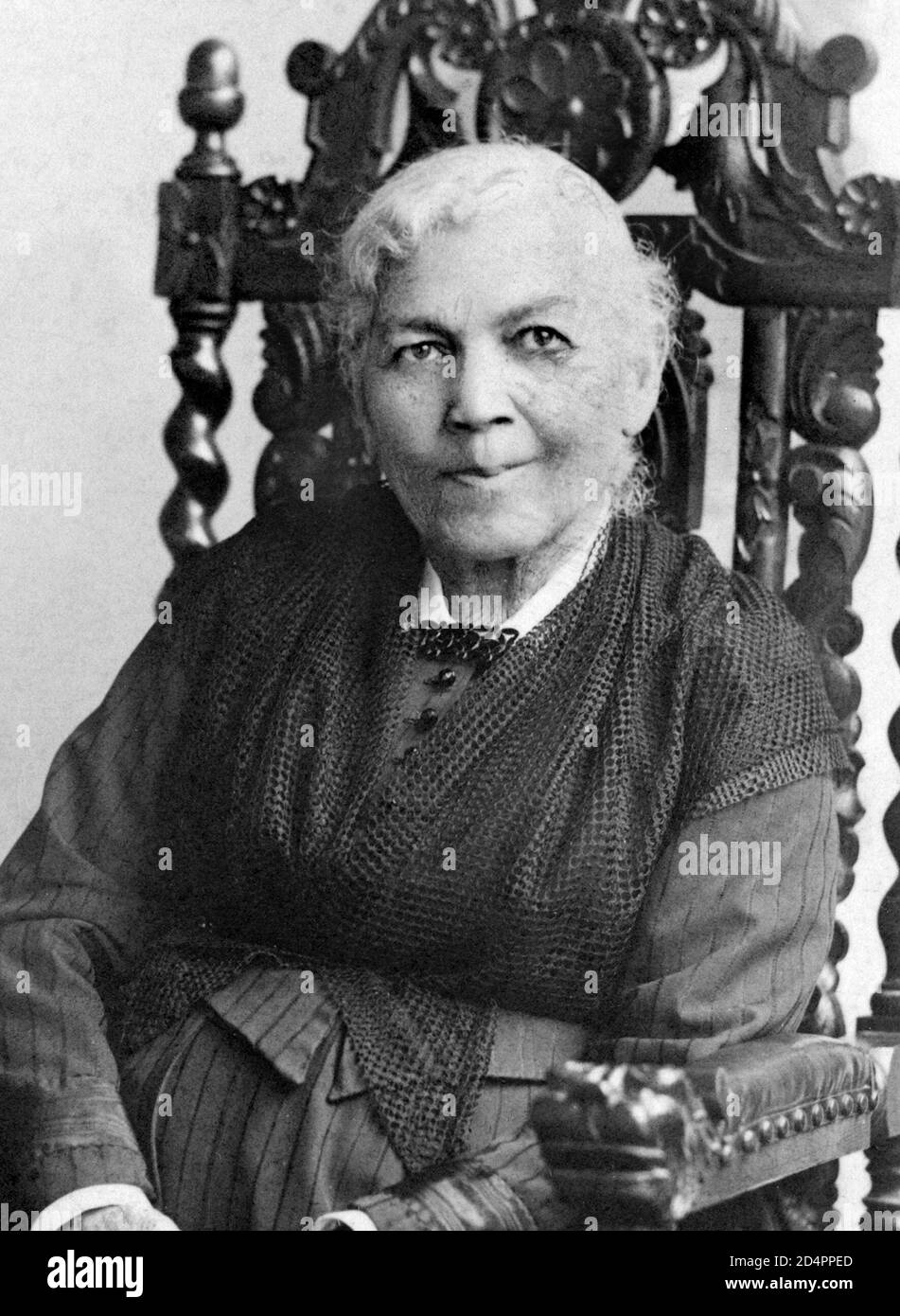 Harriet Jacobs(1813/1815-1897), Portrait des afroamerikanischen Schriftstellers, der in die Sklaverei hineingeboren wurde, 1894, Gilbert Studios Stockfoto