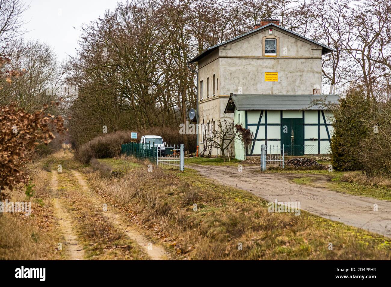 Ländliche Landschaft bei Fincken, Deutschland Stockfoto