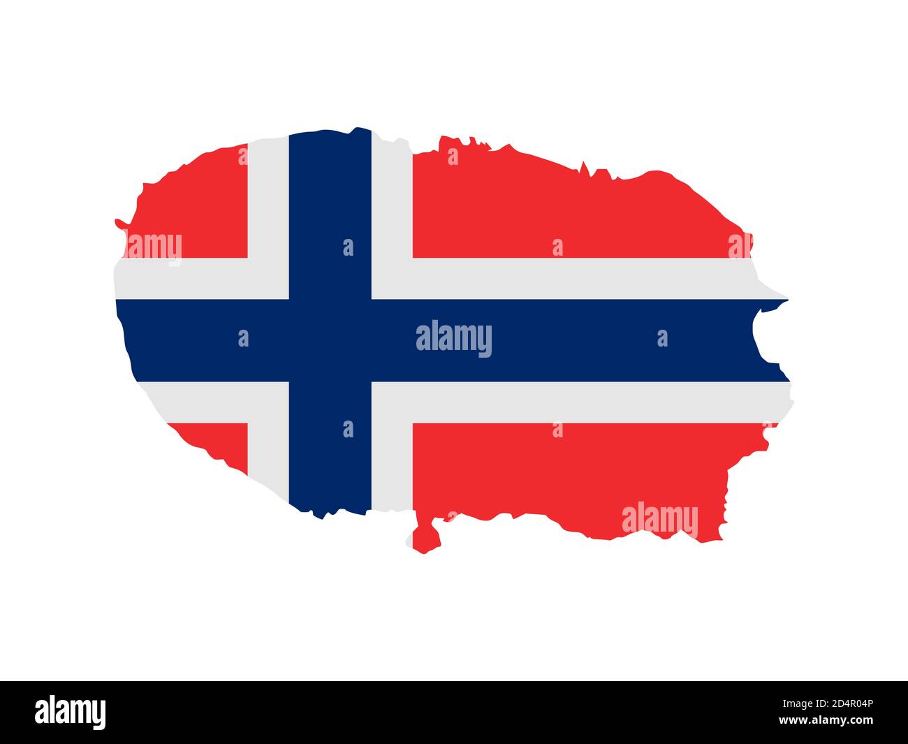 Flagge in Form des geographischen Landes, Bouvet-Insel, Lateinamerika und der Karibik, Südamerika, Nord- und Südamerika, Antarktis Stockfoto