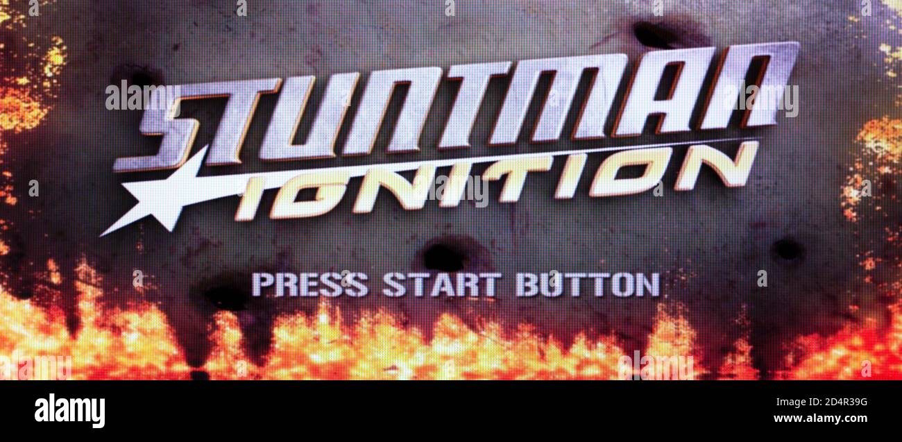 Stuntman Ignition – Sony PlayStation 2 PS2 – redaktionelle Verwendung Nur Stockfoto