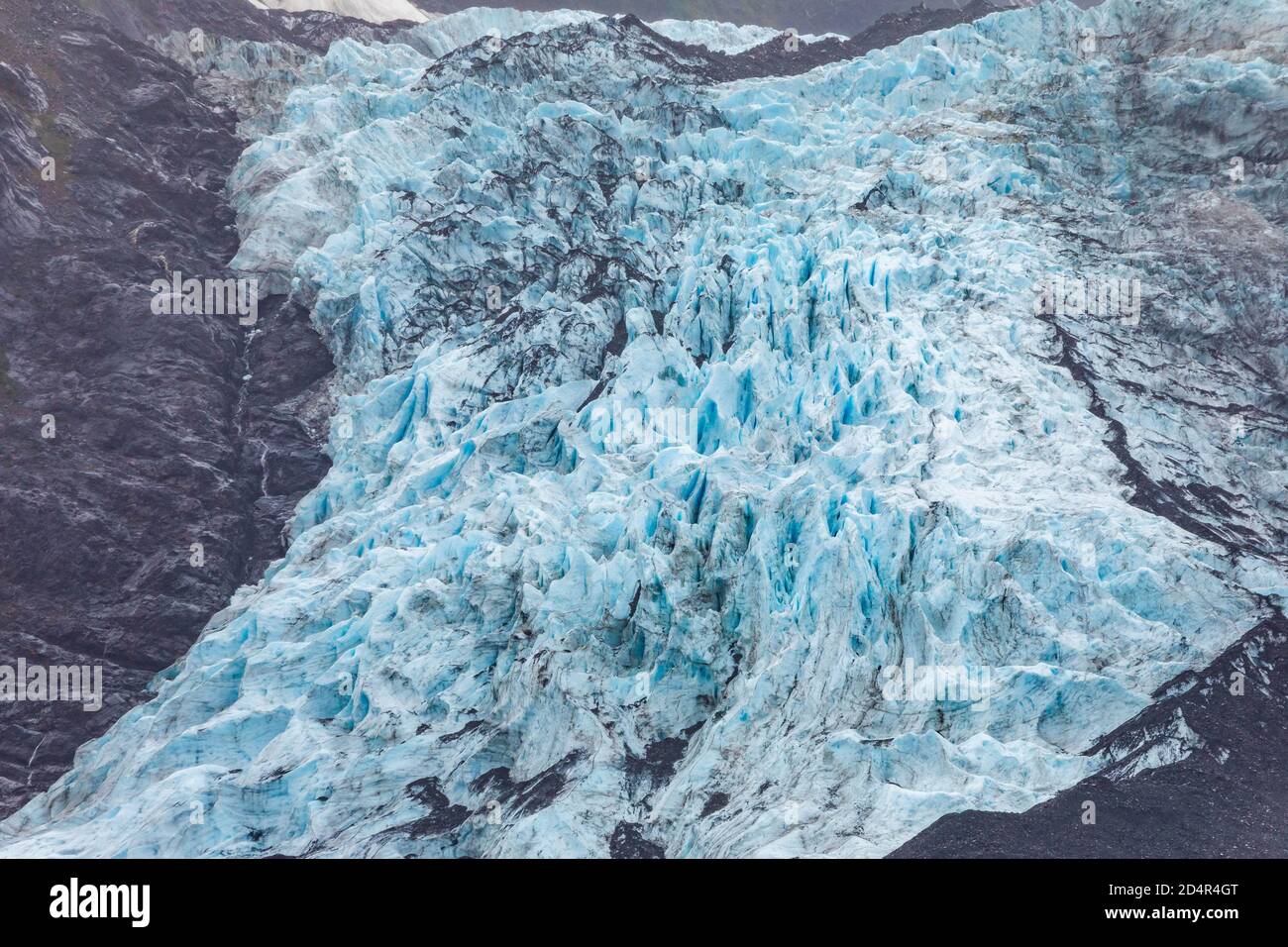 Landschaftlich schöne Aussicht Glaciers of Alaska auf der Spitze der Berge Stockfoto