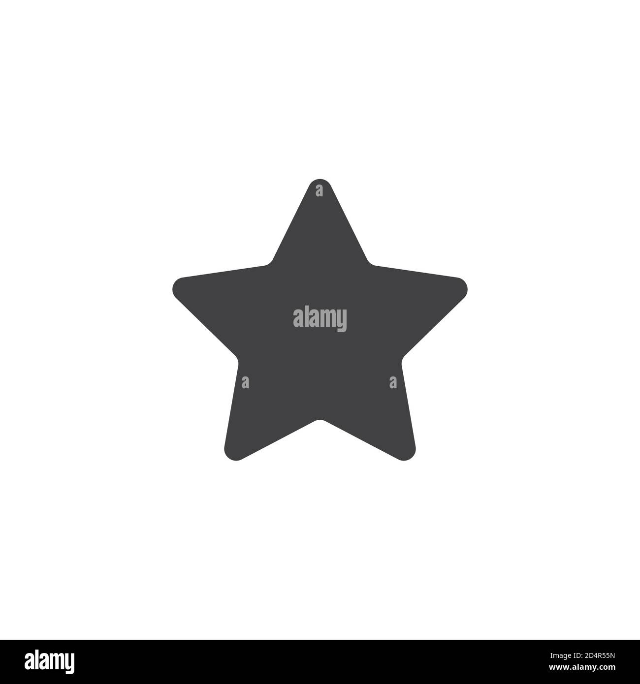 Klassische stern Symbol Vektor. Schwarz-Piktogramm. Abbildung: Symbol