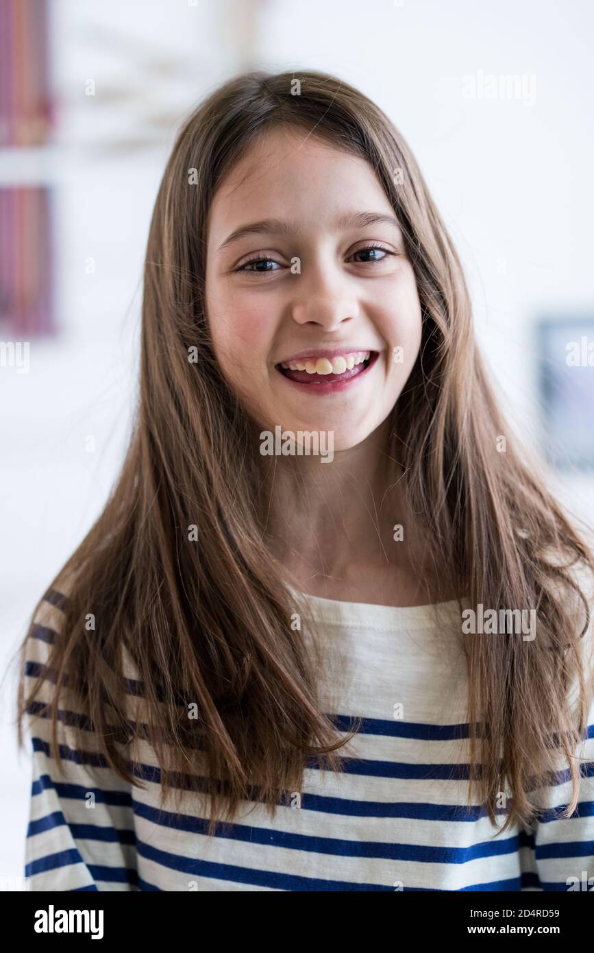 10-jährige Mädchen. Stockfoto