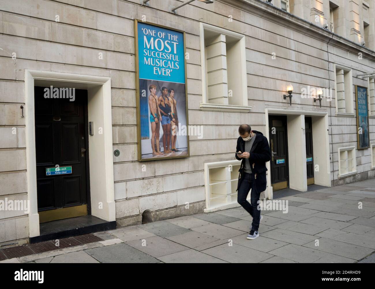 Die berühmten Londoner West End-Theater wurden wegen der Covid-19/Coronavirus-Pandemie geschlossen. London, England, Großbritannien Stockfoto