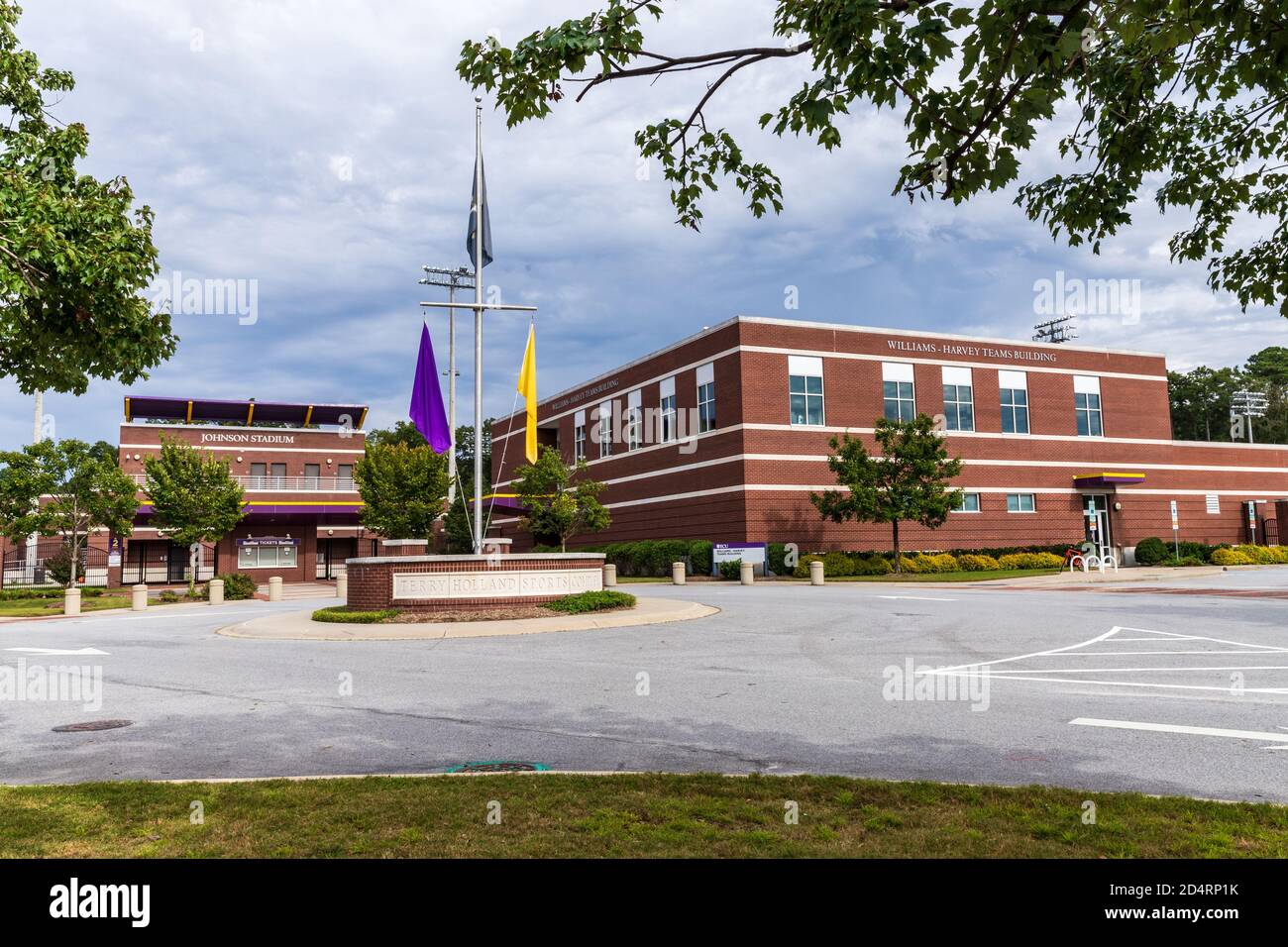Greenville, NC / USA - 24. September 2020: Terry Holland Sportkomplex auf dem Campus der East Carolina University Stockfoto