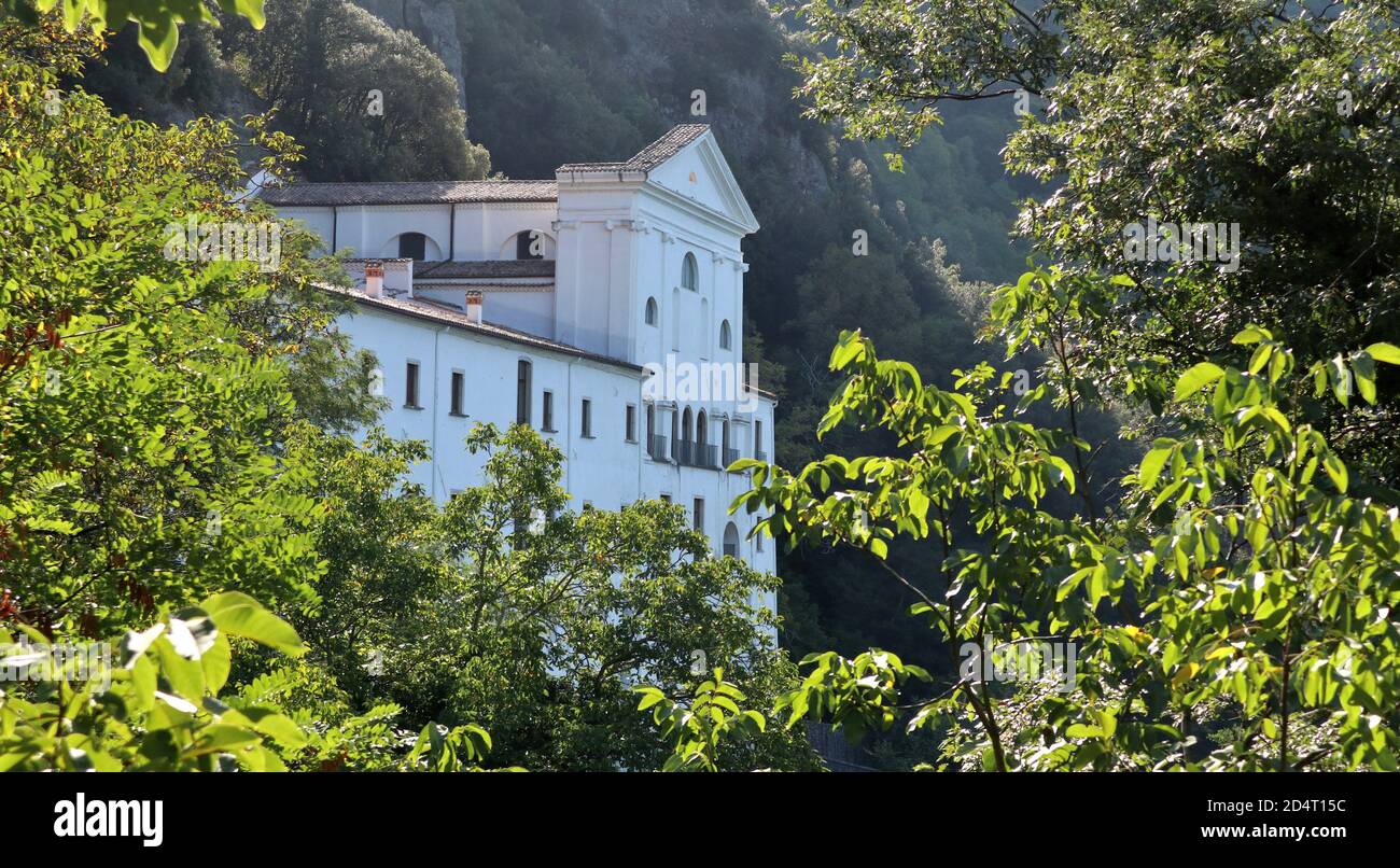Monticchio - Scorcio del santuario Stockfoto