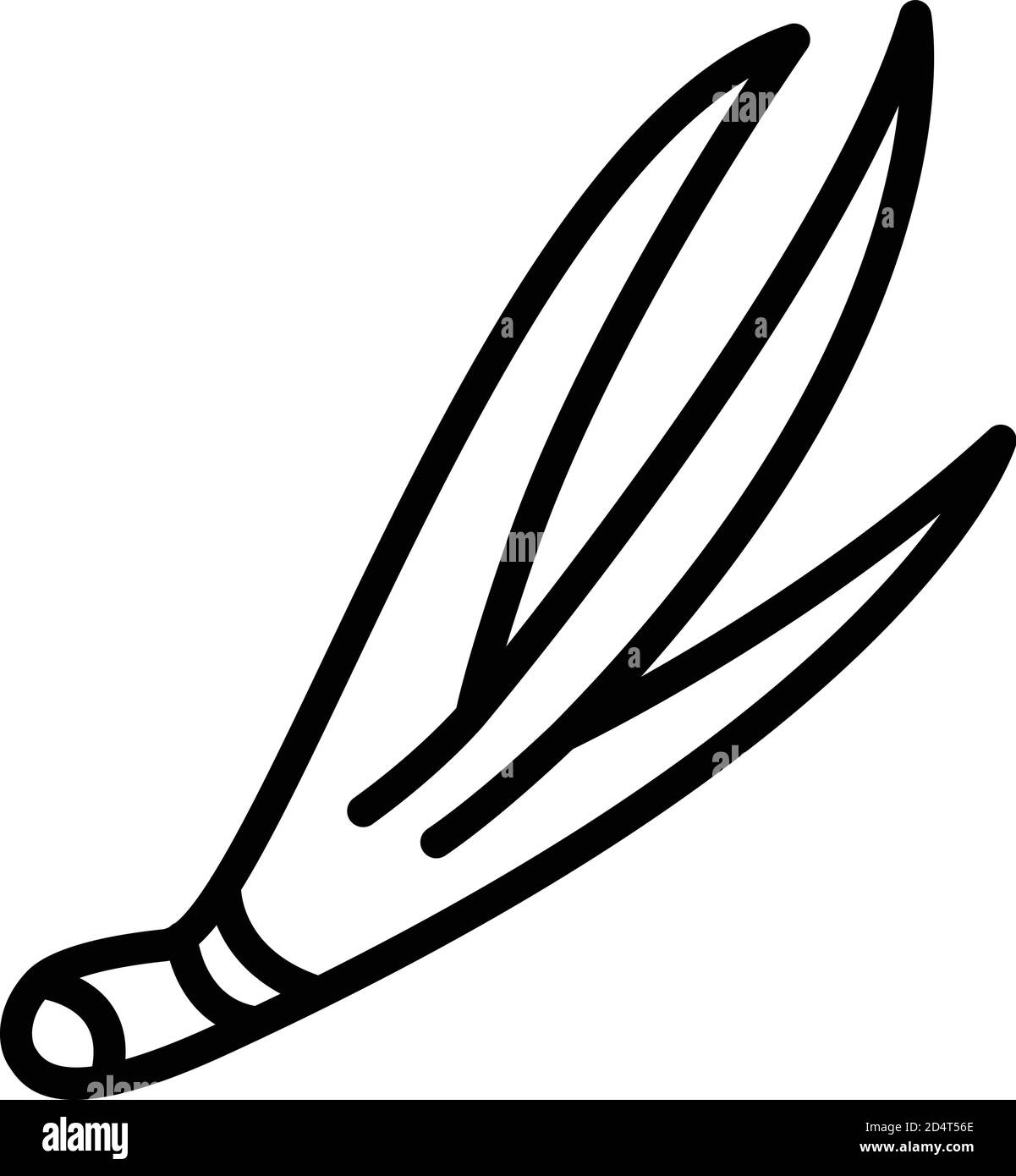Gemüse Schnittlauch Symbol, Umriss Stil Stock Vektor