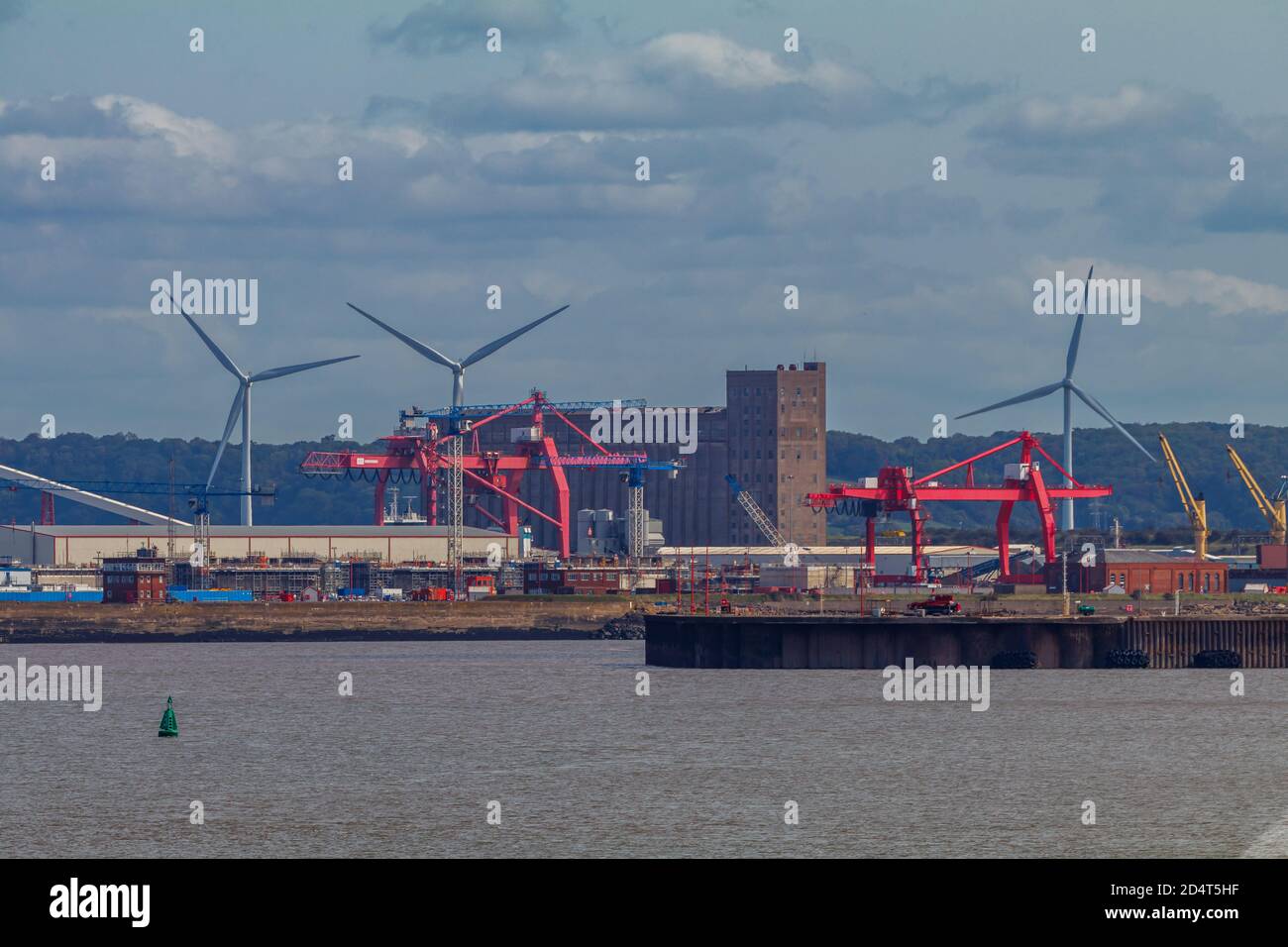 Avonmouth liegt am Portishead Point Stockfoto
