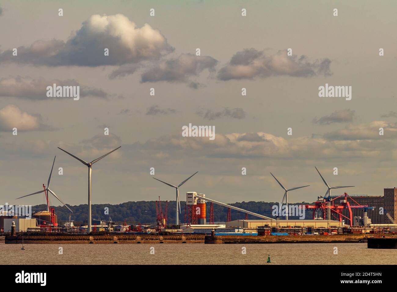 Avonmouth liegt am Portishead Point Stockfoto