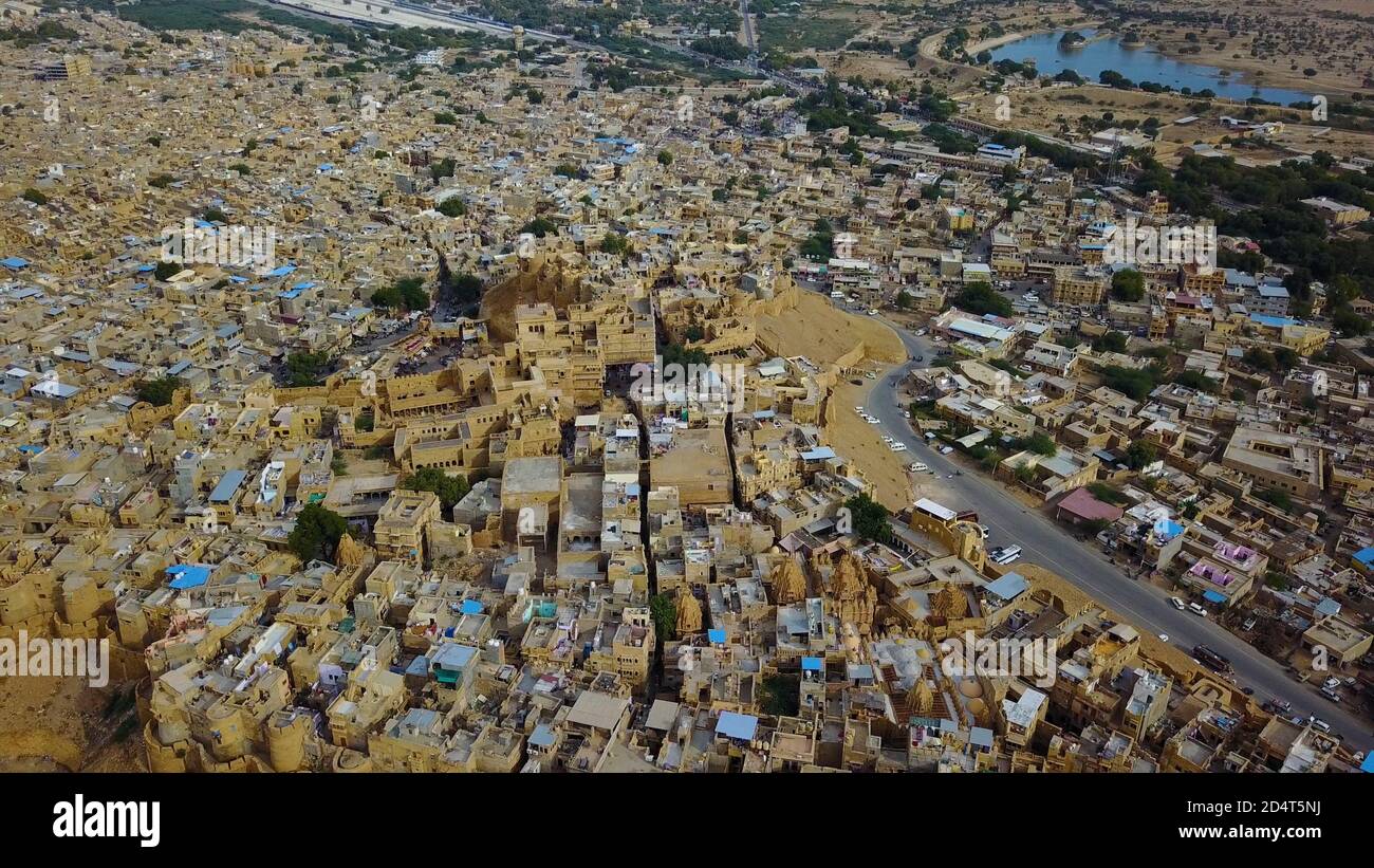 Jaisalmer, die goldene Stadt von Rajasthan, Indien. Stockfoto