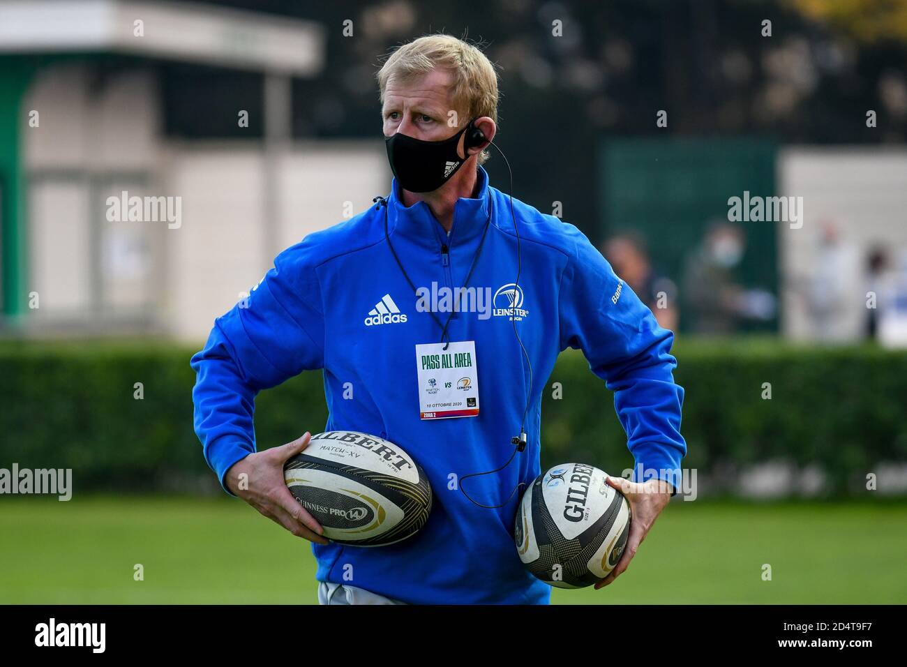 eo Cullen (Coach Leinster Rugby) während Benetton Treviso vs Leinster Rugby, Rugby Guinness Pro 14, Treviso, Italien, 10 Okt 2020 Credit: LM/Ettore Griff Stockfoto