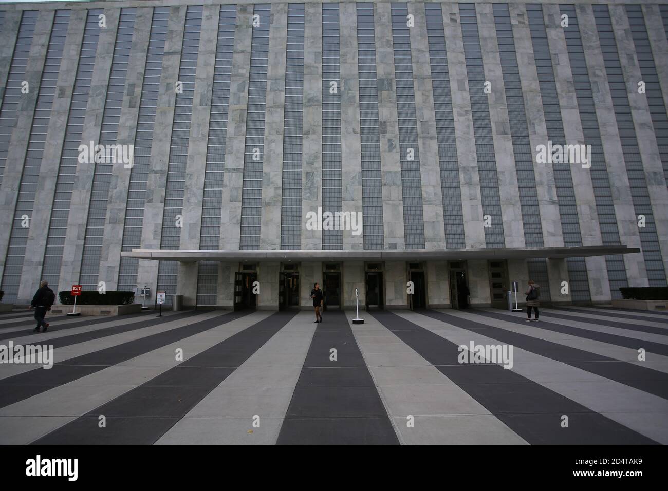 NEW YORK, Okt 16:Ausblick auf den Hauptsitz der Vereinten Nationen in New york am 16. Oktober 2016. Der offizielle Hauptsitz der Vereinten Nationen seit seiner Fertigstellung i Stockfoto