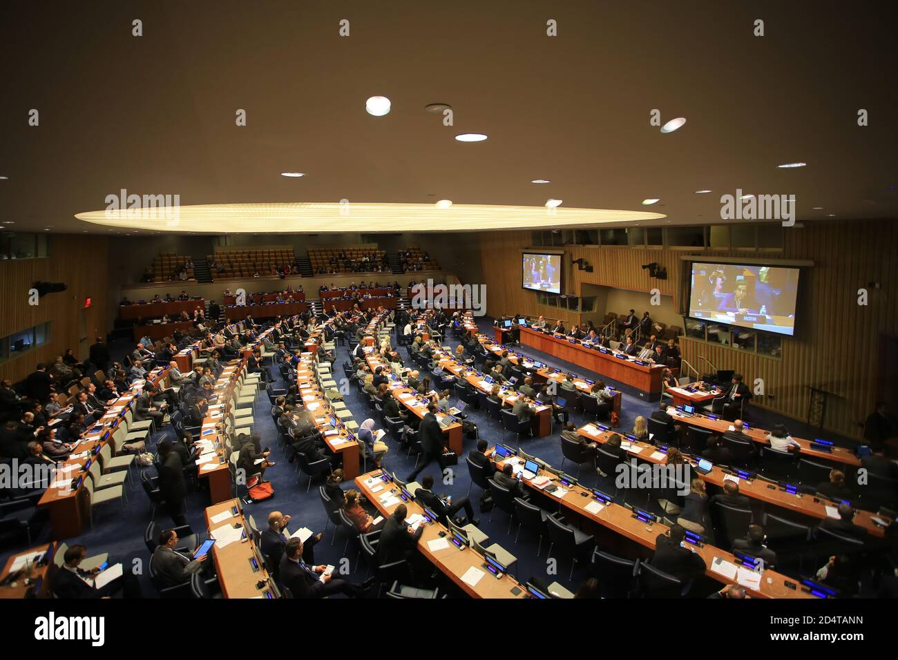 Internationale Konferenz im Hauptsitz der Vereinten Nationen in New york Stockfoto