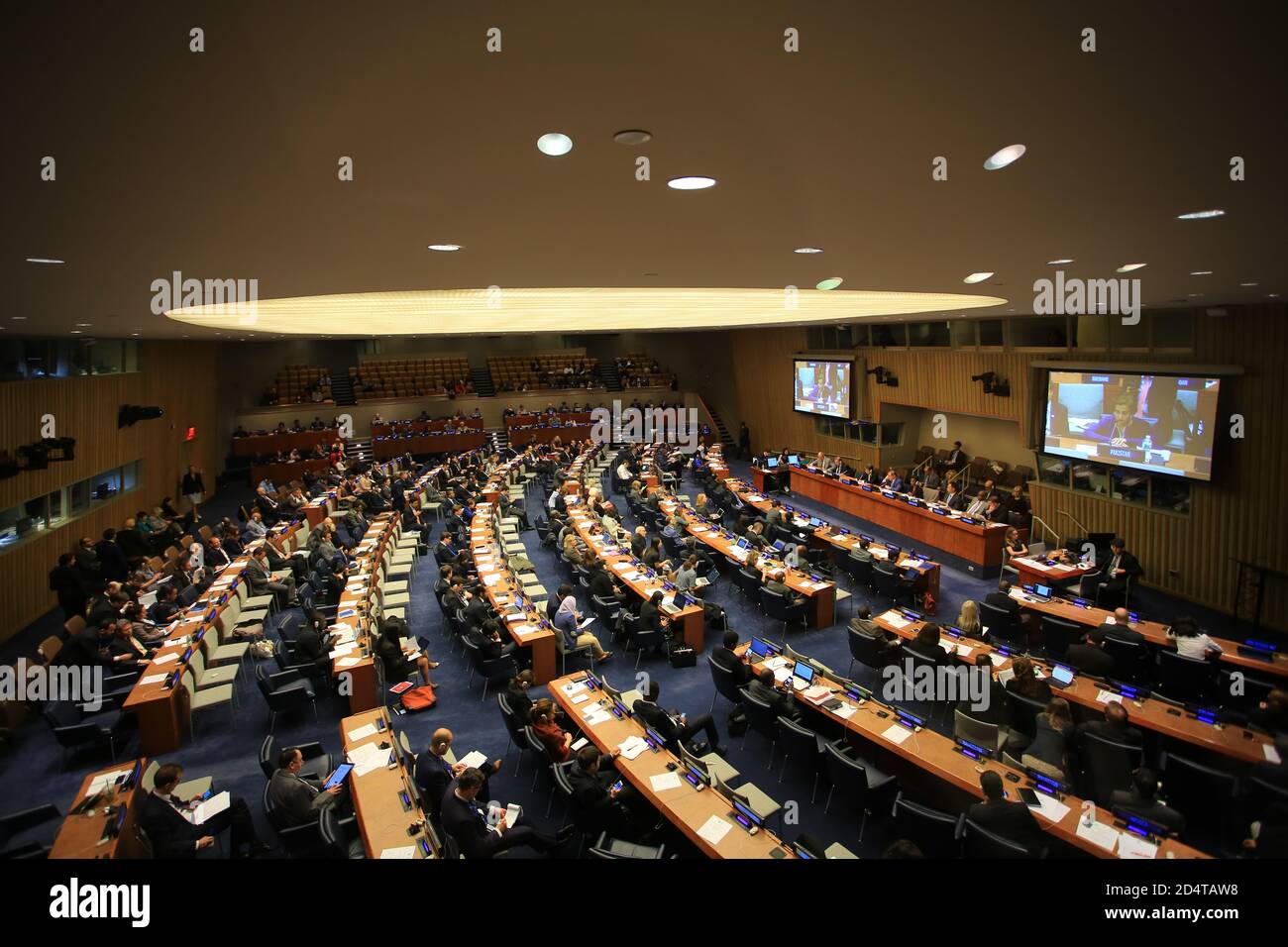 Internationale Konferenz im Hauptsitz der Vereinten Nationen in New york Stockfoto