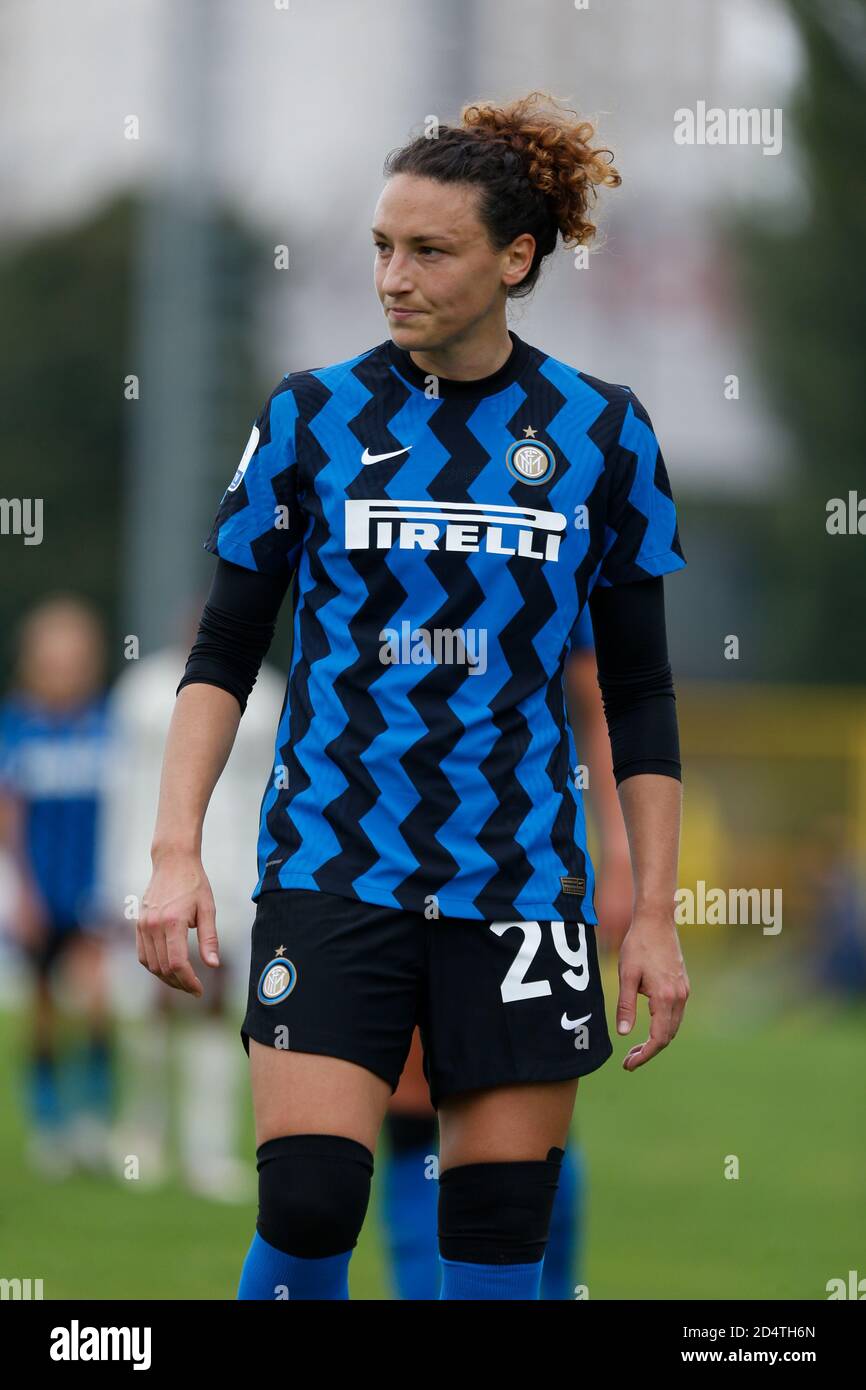 mailand, Italien, 11. Oktober 2020, Ilaria Mauro (FC Internazionale) während des FC Internazionale gegen AS Roma, Italienische Fußballserie A Frauenmeisterschaft - Credit: LM/Francesco Scaccianoce/Alamy Live News Stockfoto