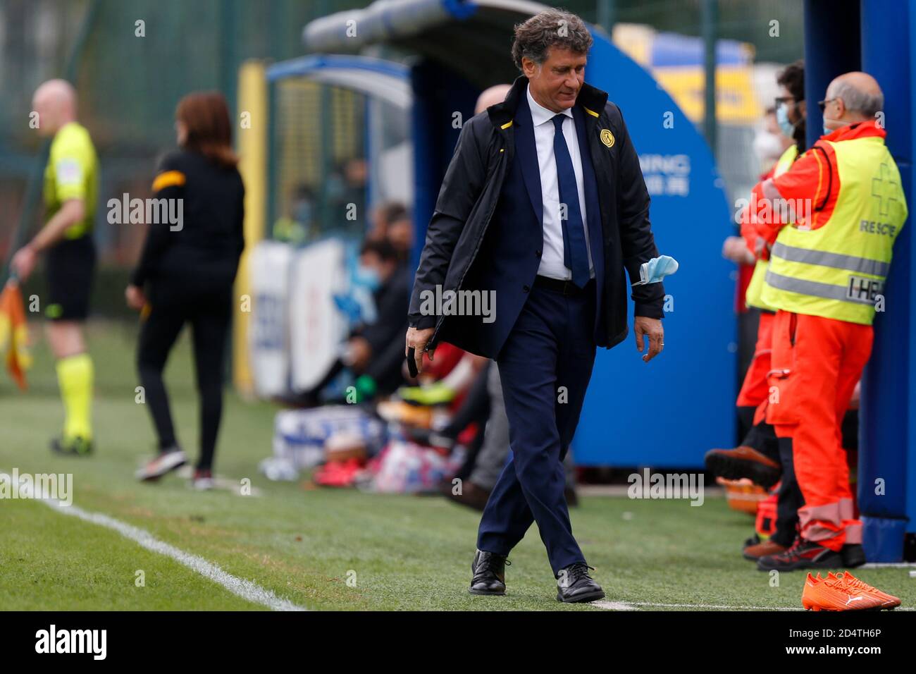 mailand, Italien, 11. Oktober 2020, Attilio Sorbi (FC Internazionale) während des FC Internazionale gegen AS Roma, Italienische Fußballserie A Frauenmeisterschaft - Credit: LM/Francesco Scaccianoce/Alamy Live News Stockfoto