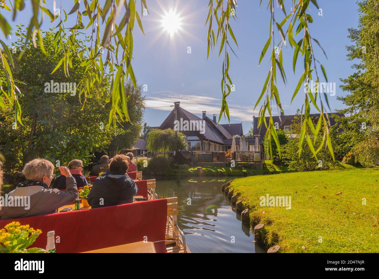 UNESCO-Biosphärenreservat Spreewald oder Spreewald, eine Bootstour ab Burg Gemeinde, Brandenburg, Ostdeutschland, Europa Stockfoto