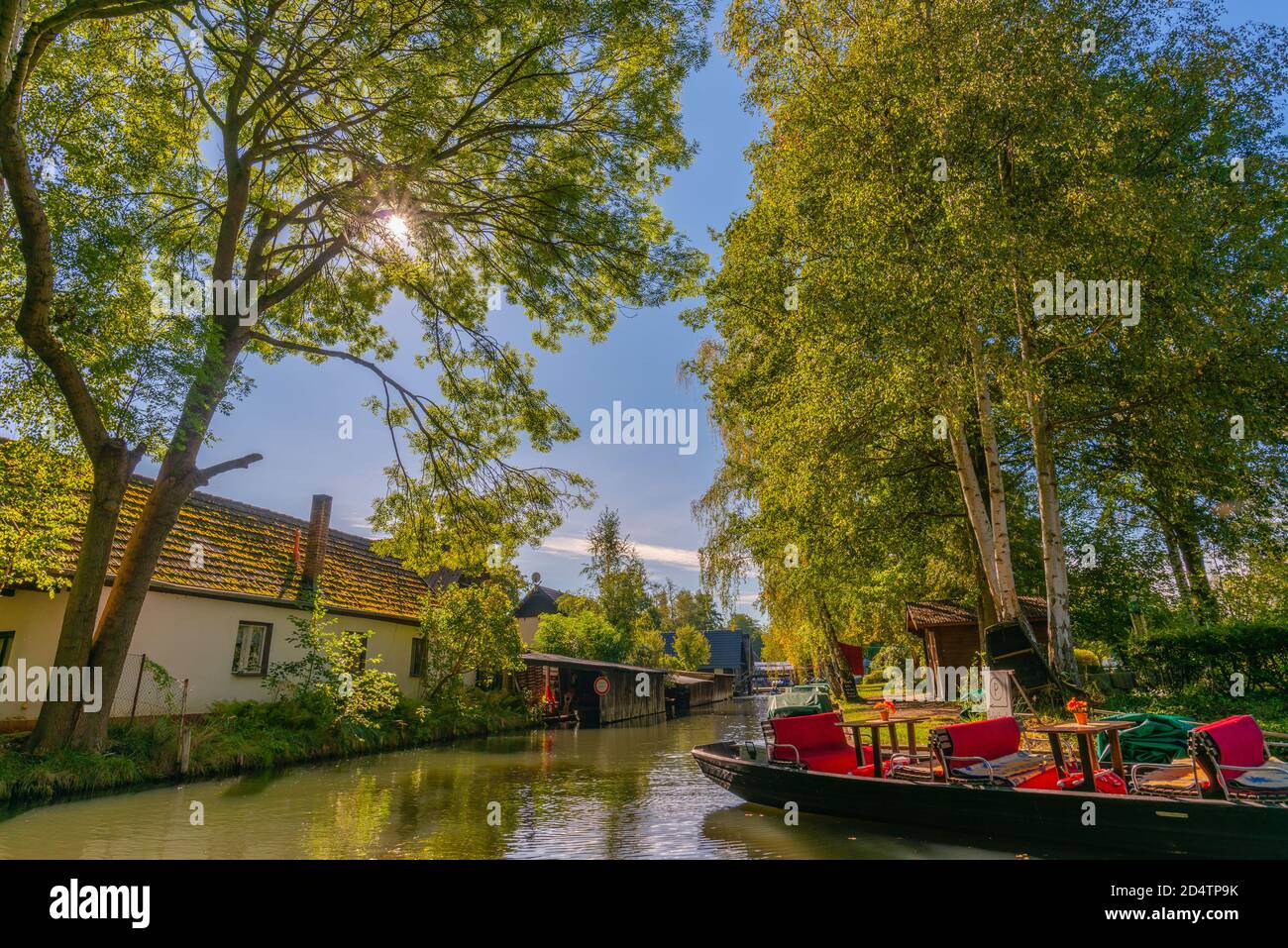 UNESCO-Biosphärenreservat Spreewald oder Spreewald, eine Bootstour ab Burg Gemeinde, Brandenburg, Ostdeutschland, Europa Stockfoto