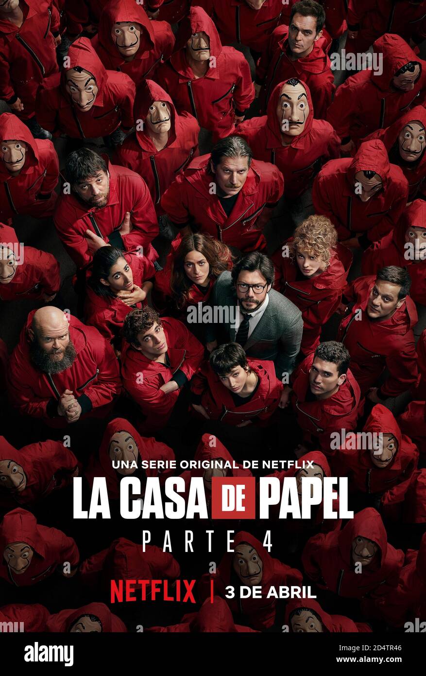 ALBA FLORES, URSULA CORBERO, MIGUEL HERRAN, ALVARO MORTE und JAIME LORENTE in LA CASA DE PAPEL (2017), unter der Regie von Alex PINA. Credit: ATRESMEDIA/NETFLIX/Album Stockfoto
