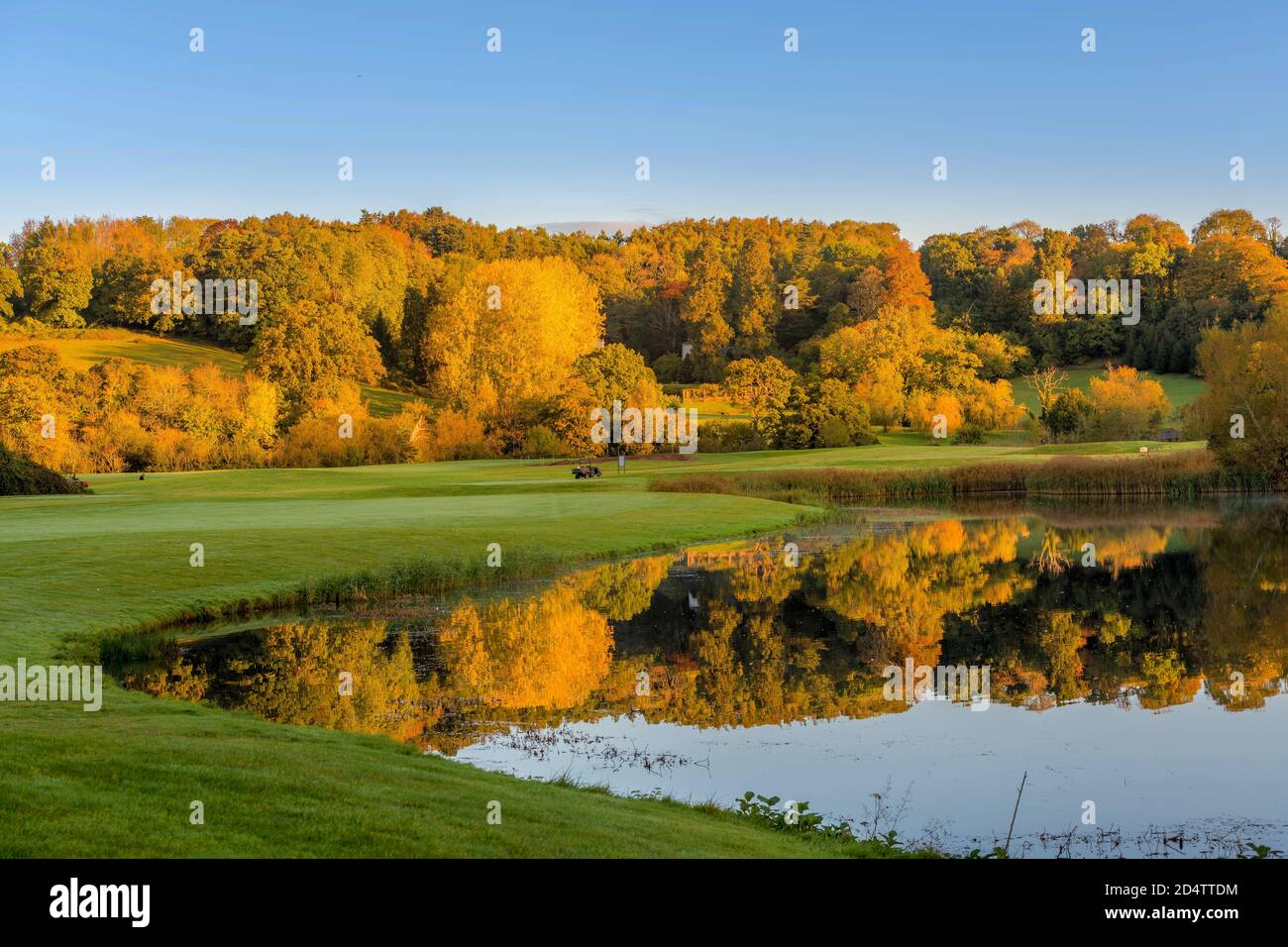 Caerleon, Newport Gwent, South Wales im Herbst Stockfoto