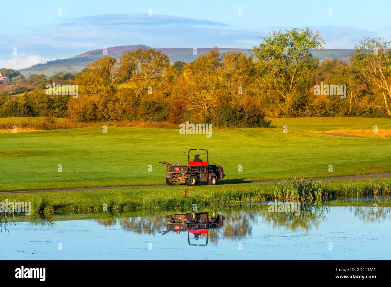 Caerleon, Newport Gwent, South Wales im Herbst Stockfoto