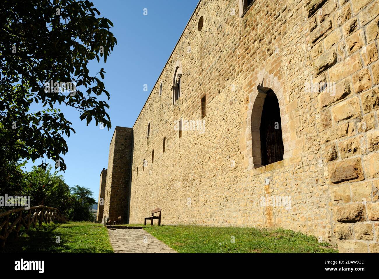 Normannische Burg, Castel Lagopesole, Basilicata, Italien Stockfoto