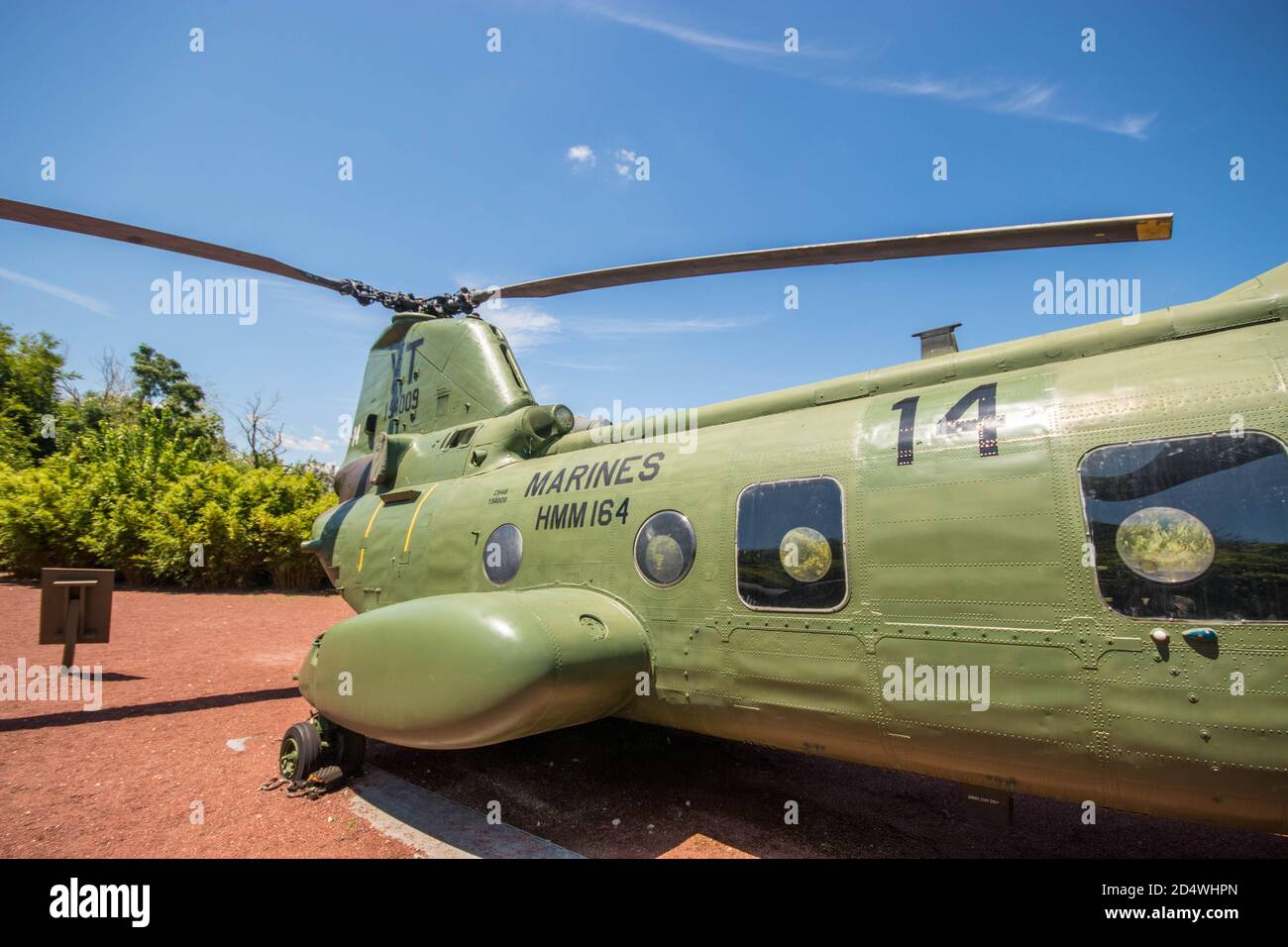 Charleston, South Carolina, Usa, Novemner 2019. Nachbildung einer MAISCHEEINHEIT aus der Zeit des Vietnamkriegs, die in Patriot's Point ausgestellt ist. Stockfoto