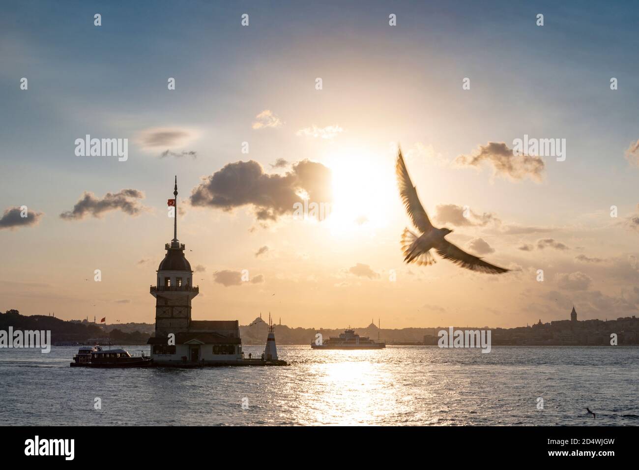 Sonnenuntergang in Istanbul, Türkei Stockfoto