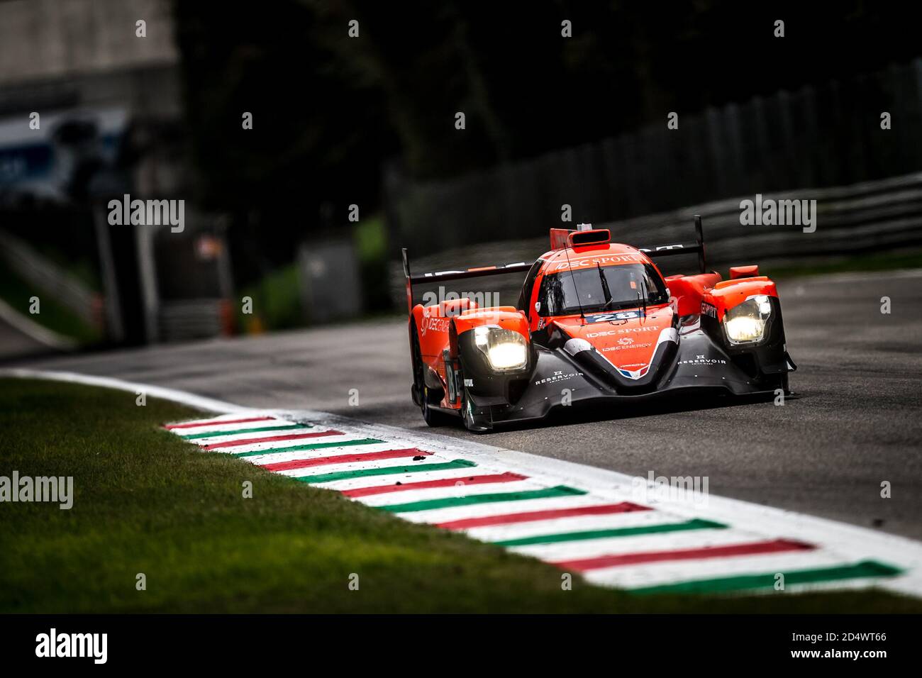 Monza, Italien. Oktober 2020. 28 Lafargue Paul (Fra), Chatin Paul-Loup (Fra), Bradley Richard (gbr), Idec Sport, Oreca 07 Gibson, Aktion während der 4 Stunden von Monza 2020, 4. Lauf der Europäischen Le Mans-Serie 2020, vom 9. Bis 11. Oktober 2020 auf dem Autodromo Nazionale di Monza, Italien - Foto Thomas Fenetre / DPPI Kredit: LM/DPPI/Thomas Fenetre/Alamy Live News Stockfoto