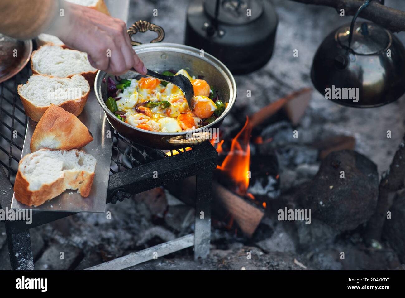 Camping Stativ Aus Aluminium - Zusammenklappbarer Kochstativ Für Lagerfeuer